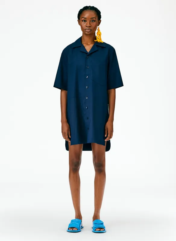Eco Poplin Camp Dress sold by Tibi