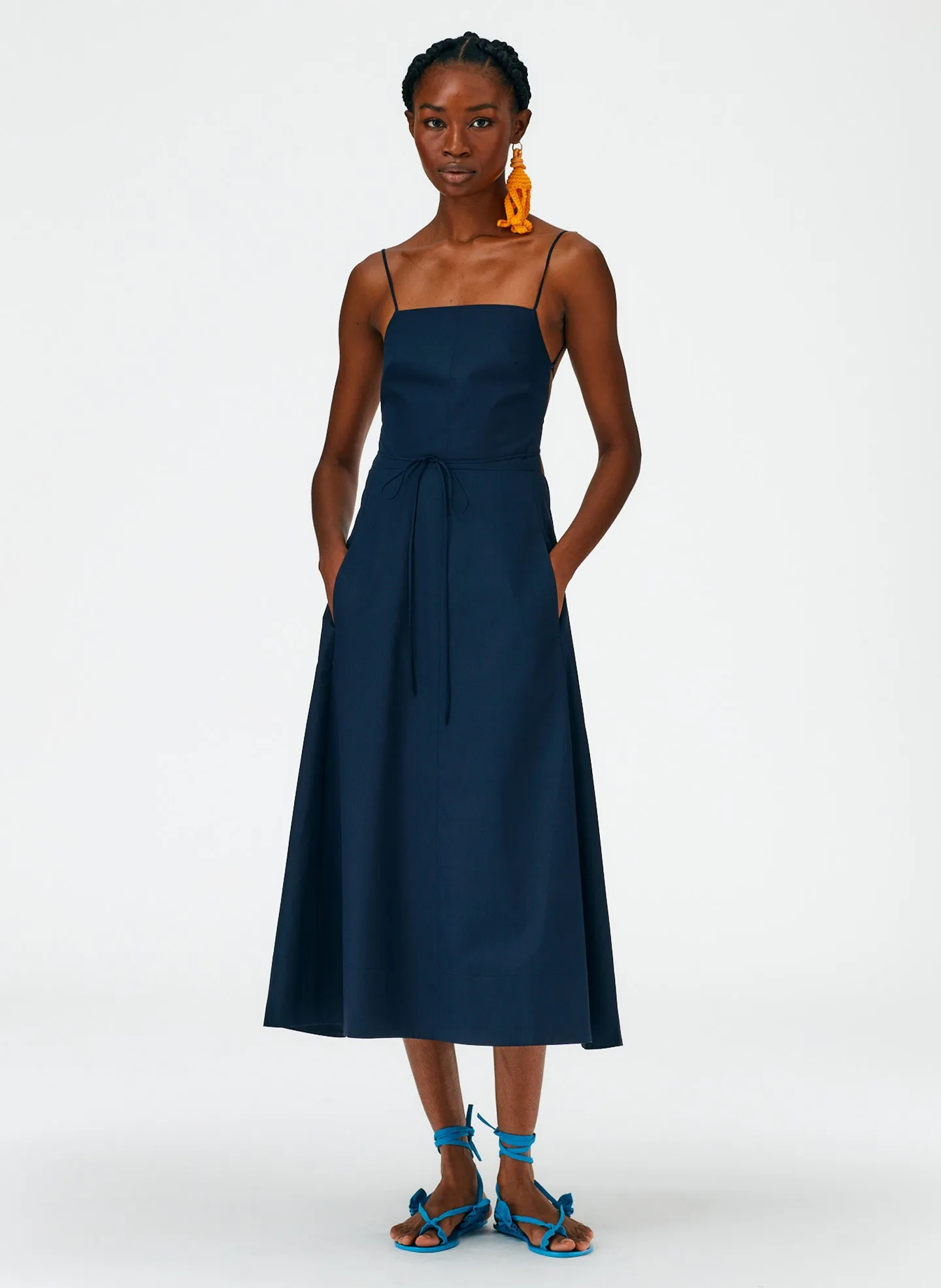 Eco Poplin Strappy Dress sold by Tibi product image thumbnail 5