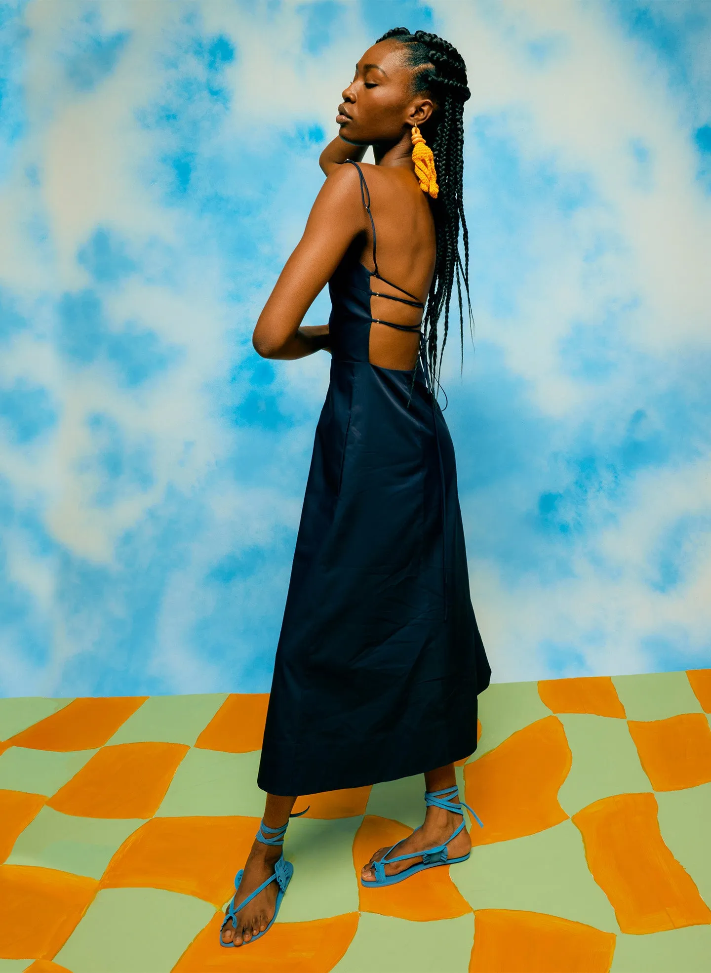 Eco Poplin Strappy Dress sold by Tibi product image thumbnail 2