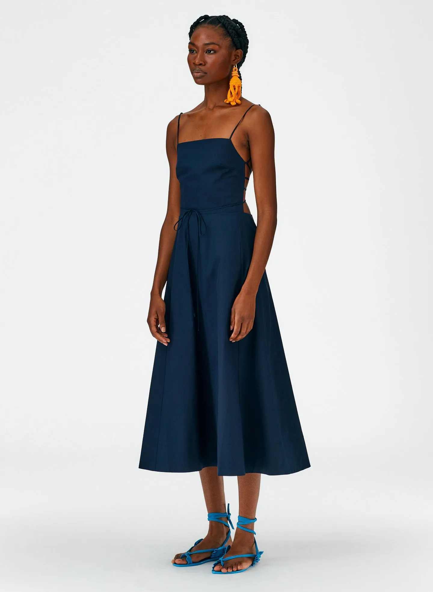 Eco Poplin Strappy Dress sold by Tibi product image thumbnail 3