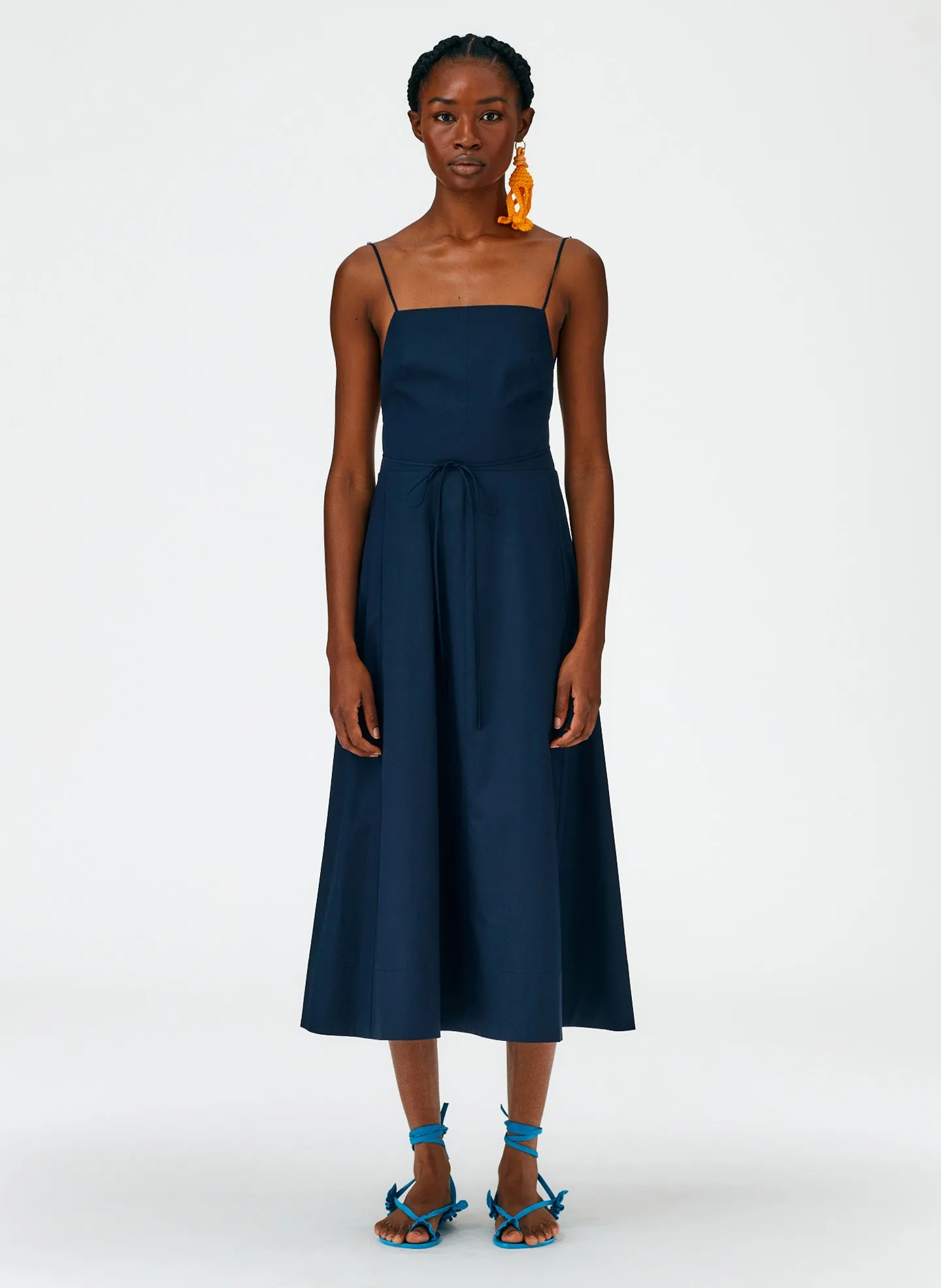 Eco Poplin Strappy Dress sold by Tibi