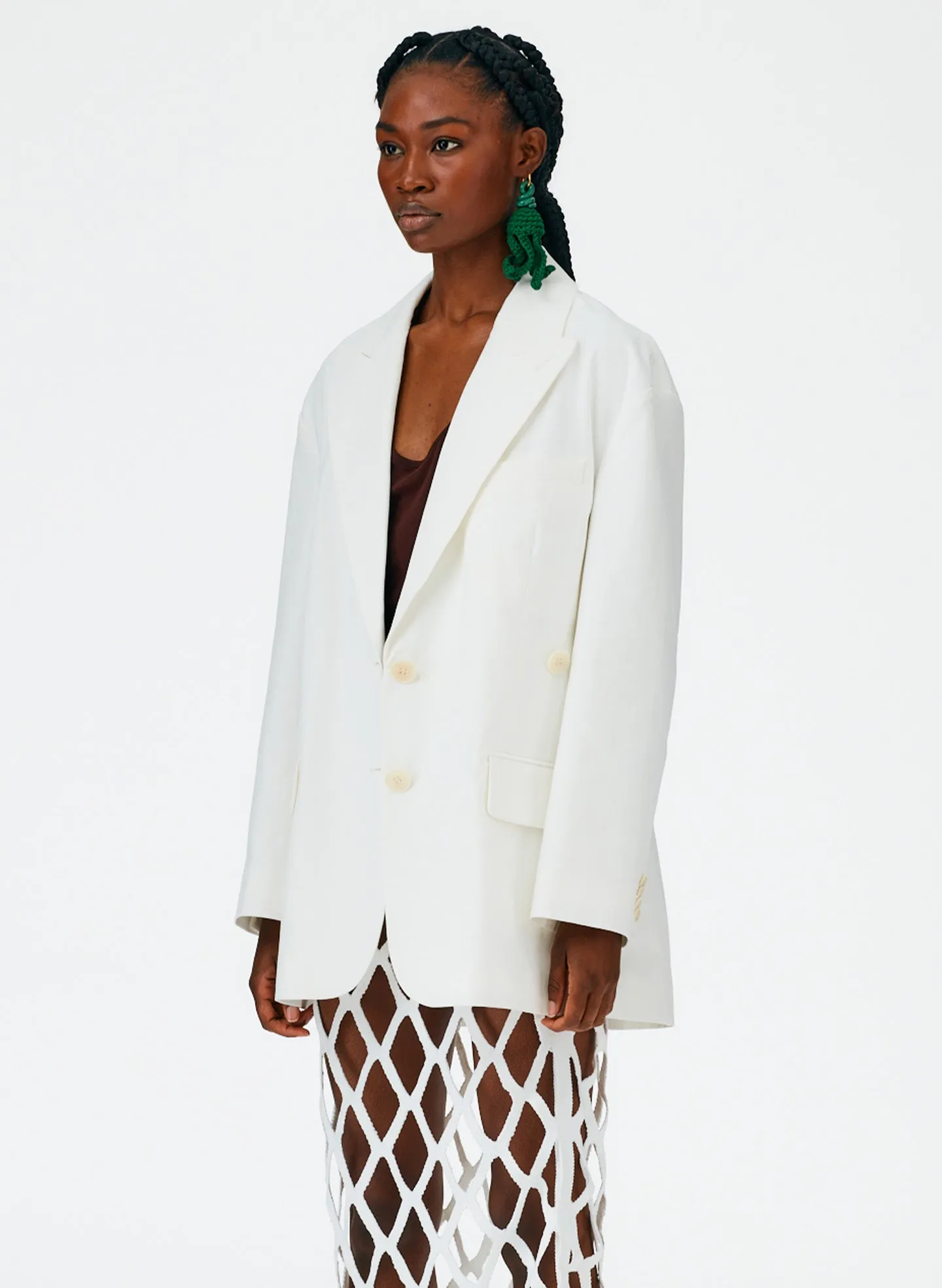 Handspun Cotton Liam Blazer sold by Tibi product image thumbnail 3