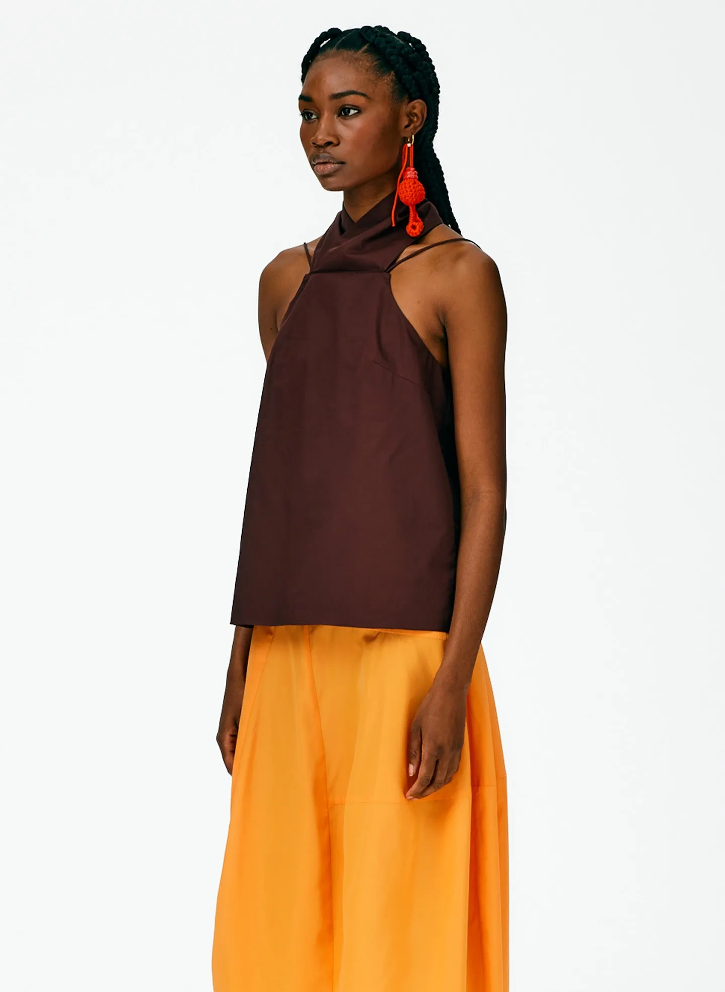 Eco Poplin Halter Top sold by Tibi product image thumbnail 3