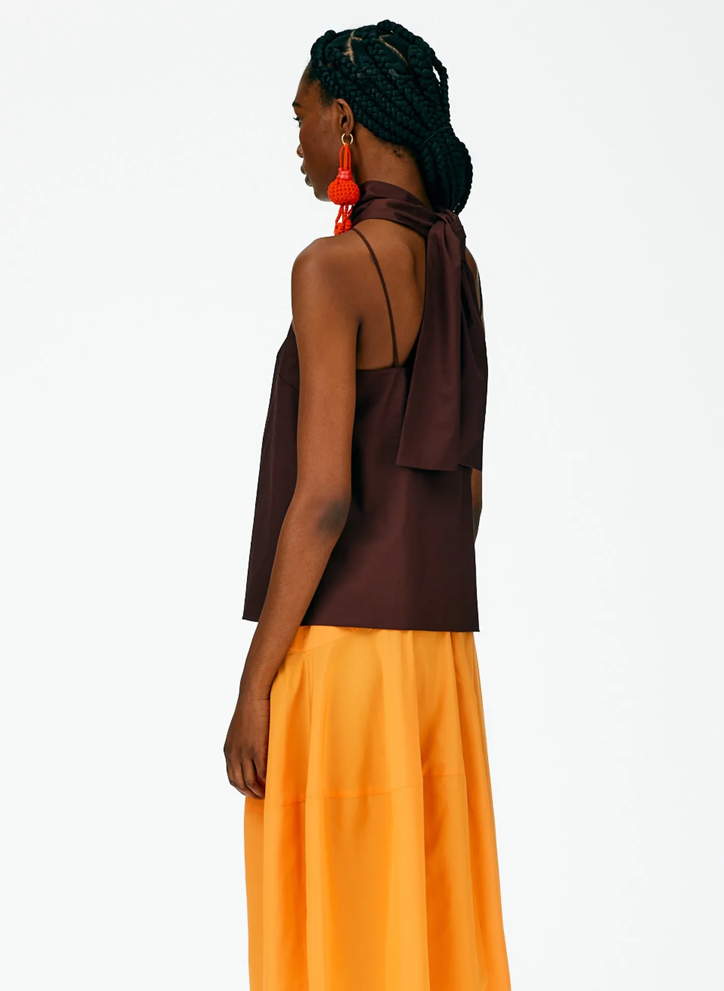 Eco Poplin Halter Top sold by Tibi product image thumbnail 4