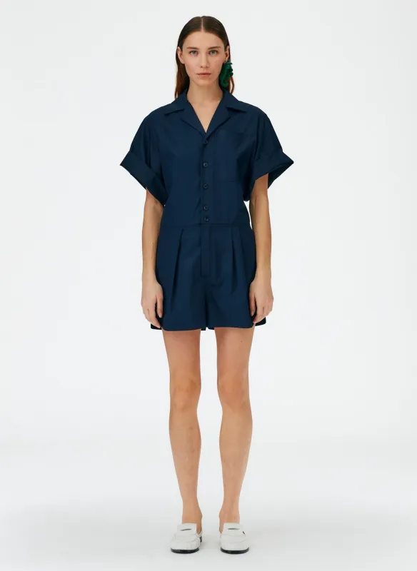 Eco Poplin Short Jumpsuit made by Tibi