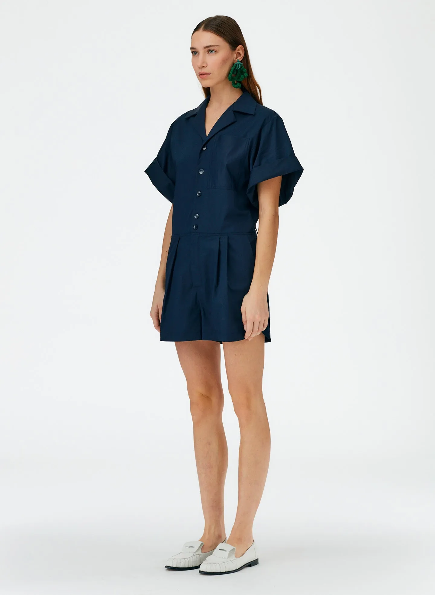 Eco Poplin Short Jumpsuit sold by Tibi product image thumbnail 2