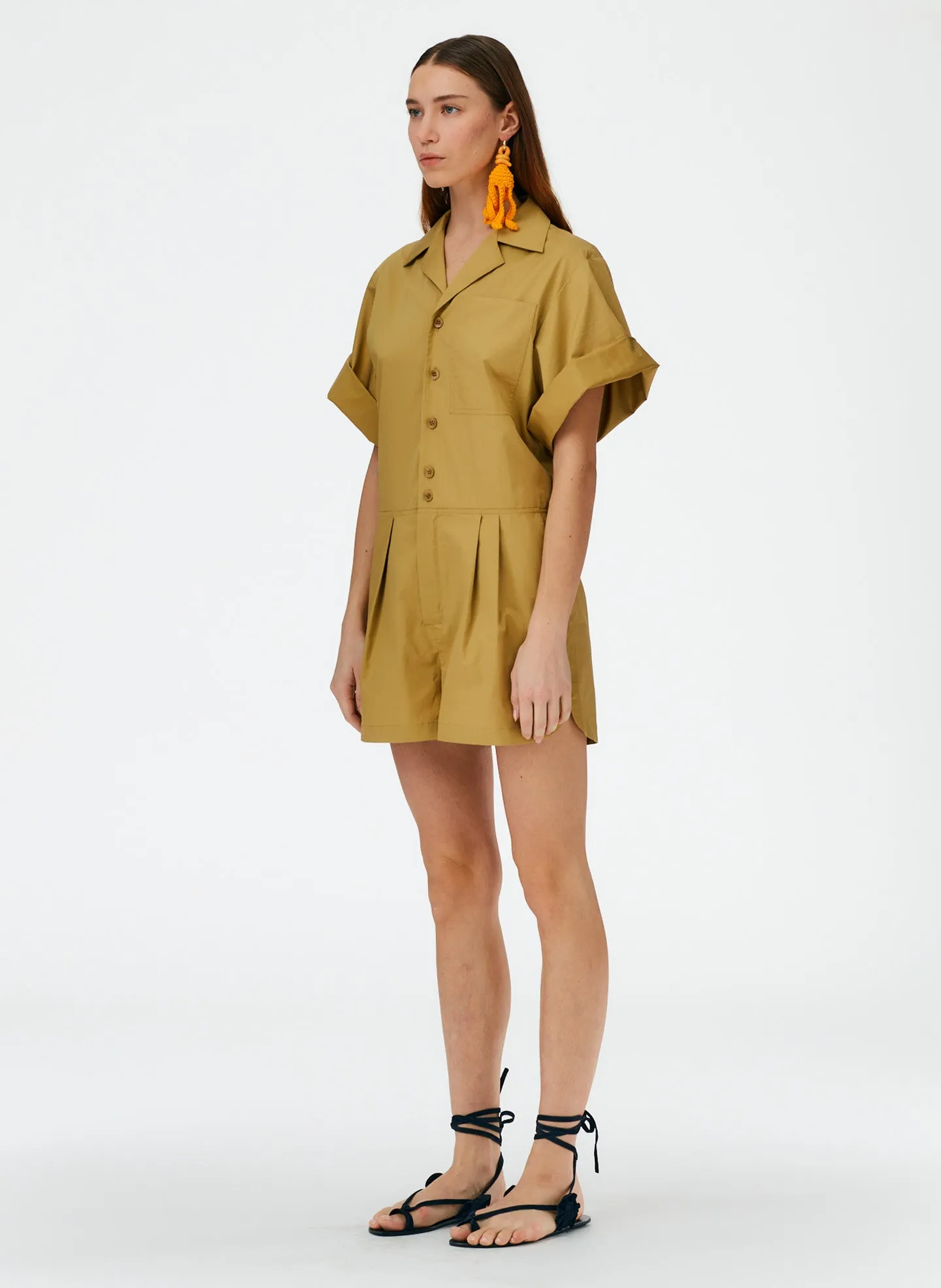 Eco Poplin Short Jumpsuit sold by Tibi product image thumbnail 2