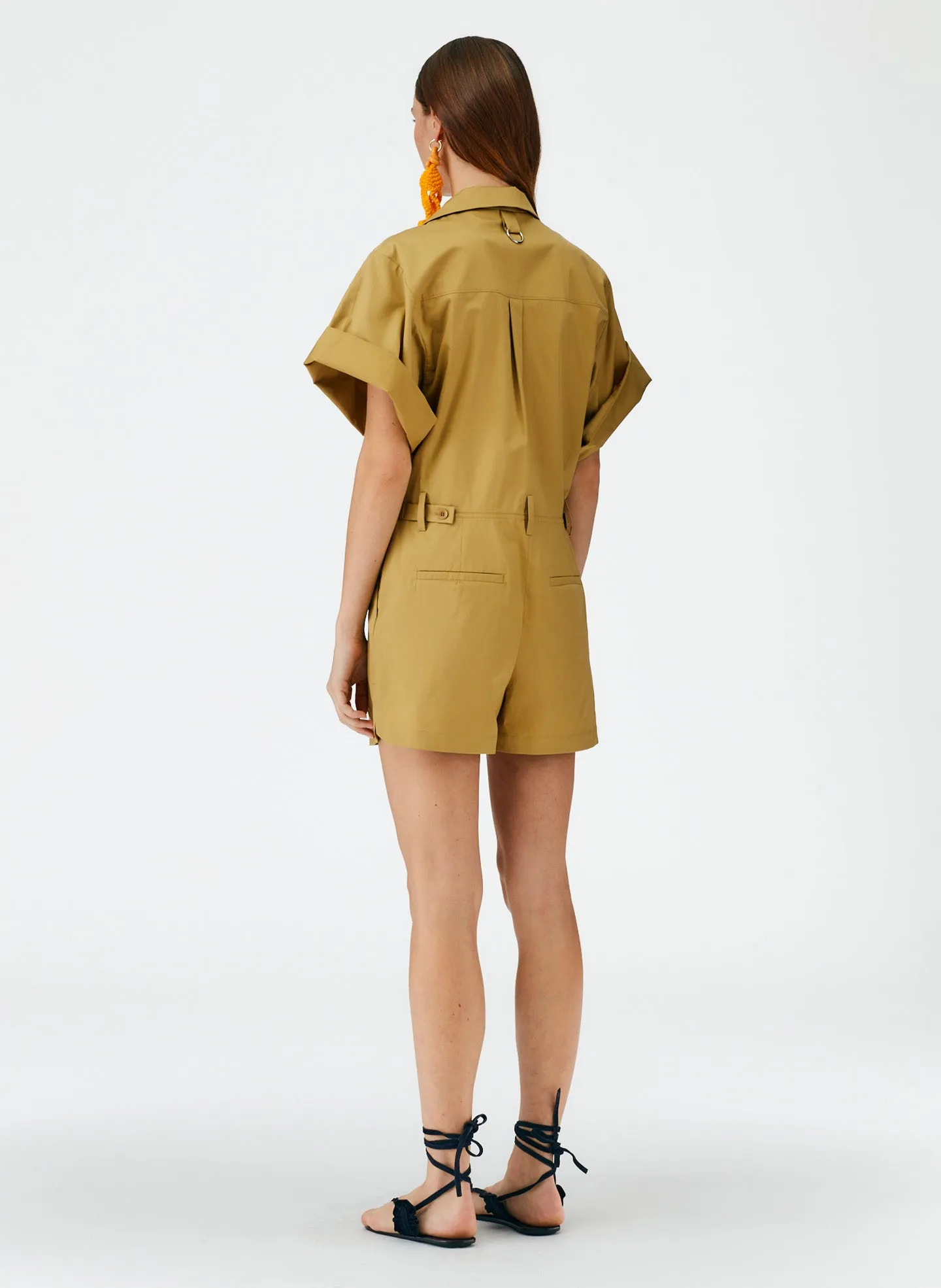 Eco Poplin Short Jumpsuit sold by Tibi product image thumbnail 3