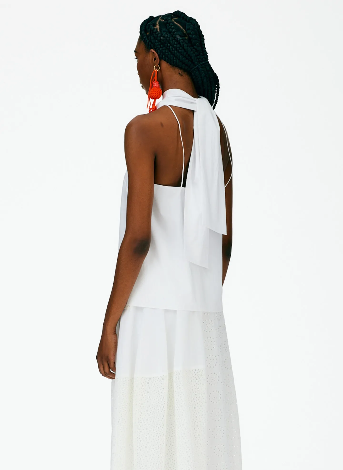 Eco Poplin Halter Top sold by Tibi product image thumbnail 3