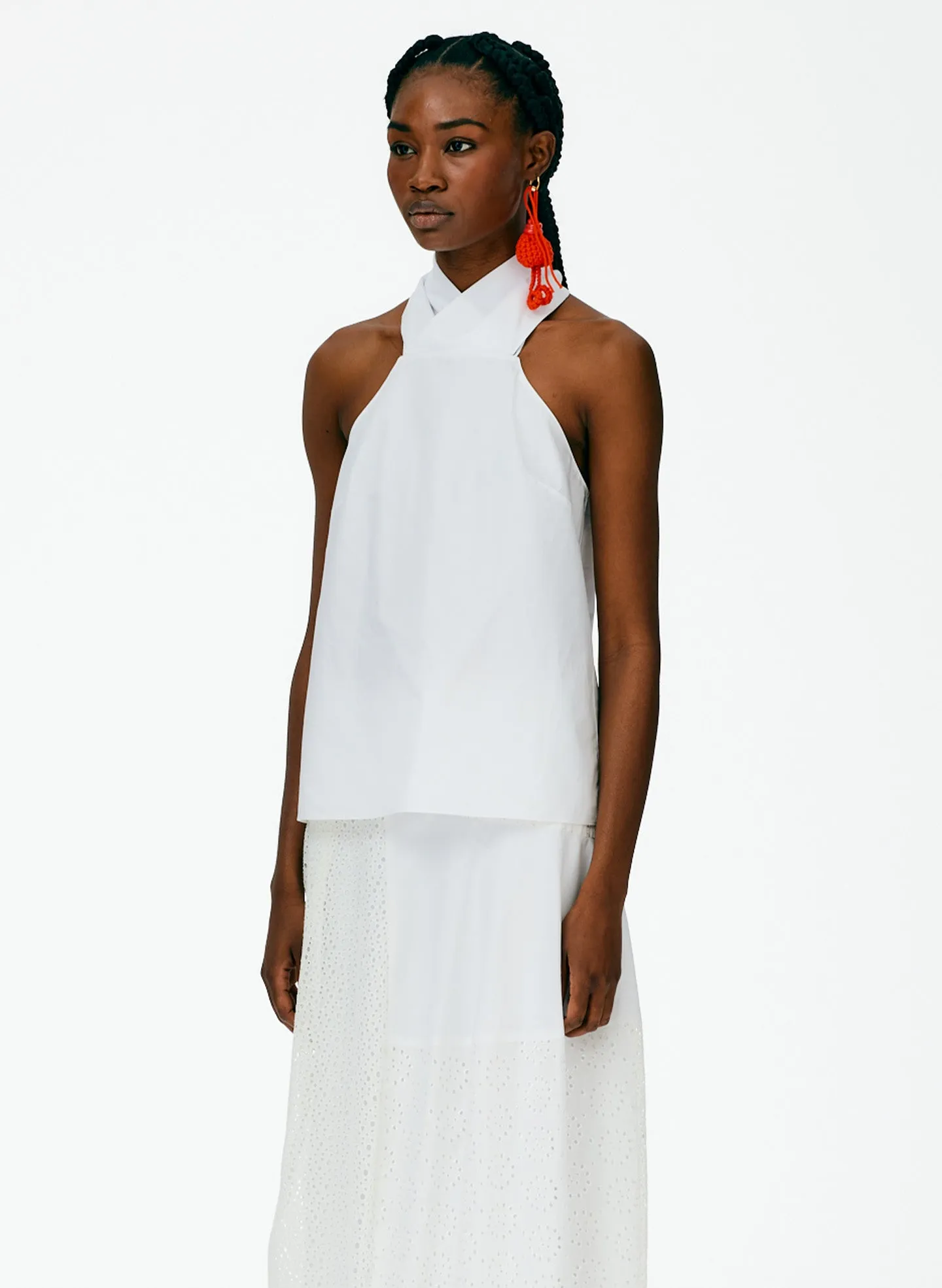 Eco Poplin Halter Top sold by Tibi product image thumbnail 2