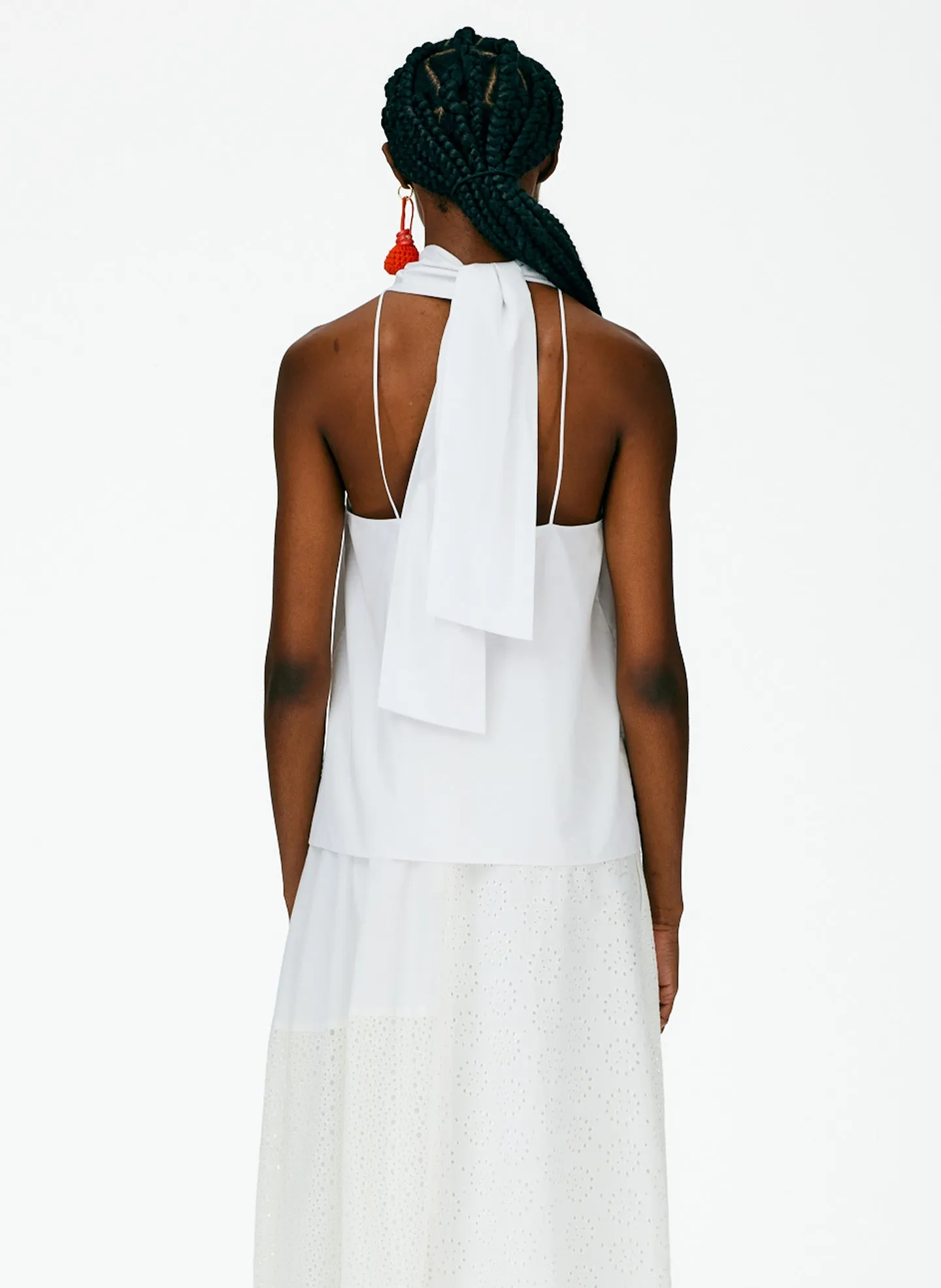 Eco Poplin Halter Top sold by Tibi product image thumbnail 4