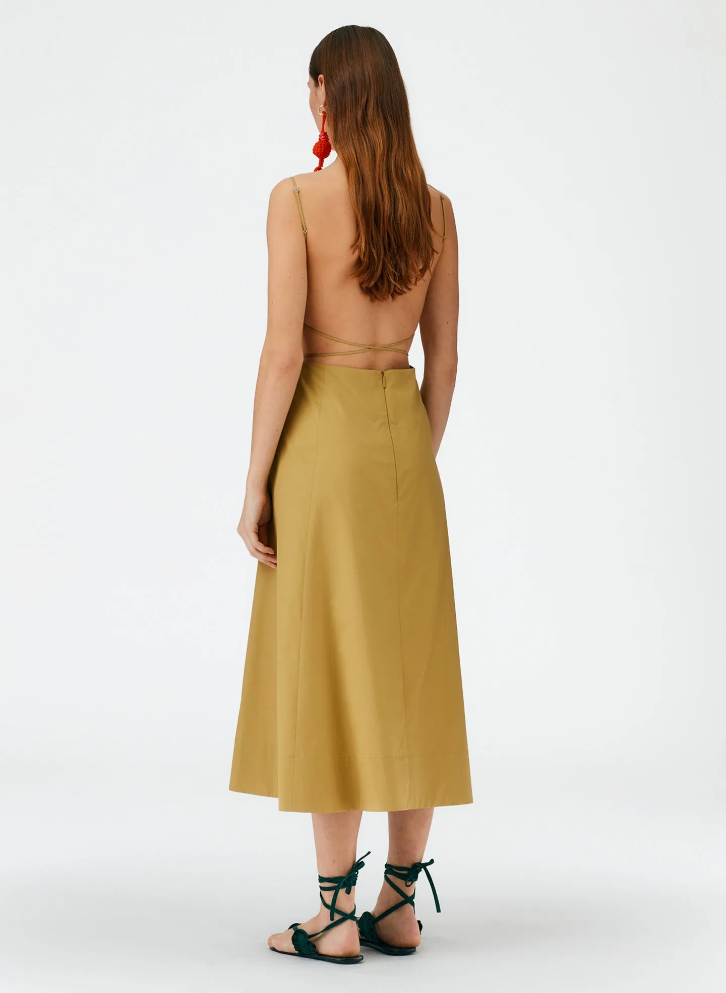 Eco Poplin Strappy Dress sold by Tibi product image thumbnail 3