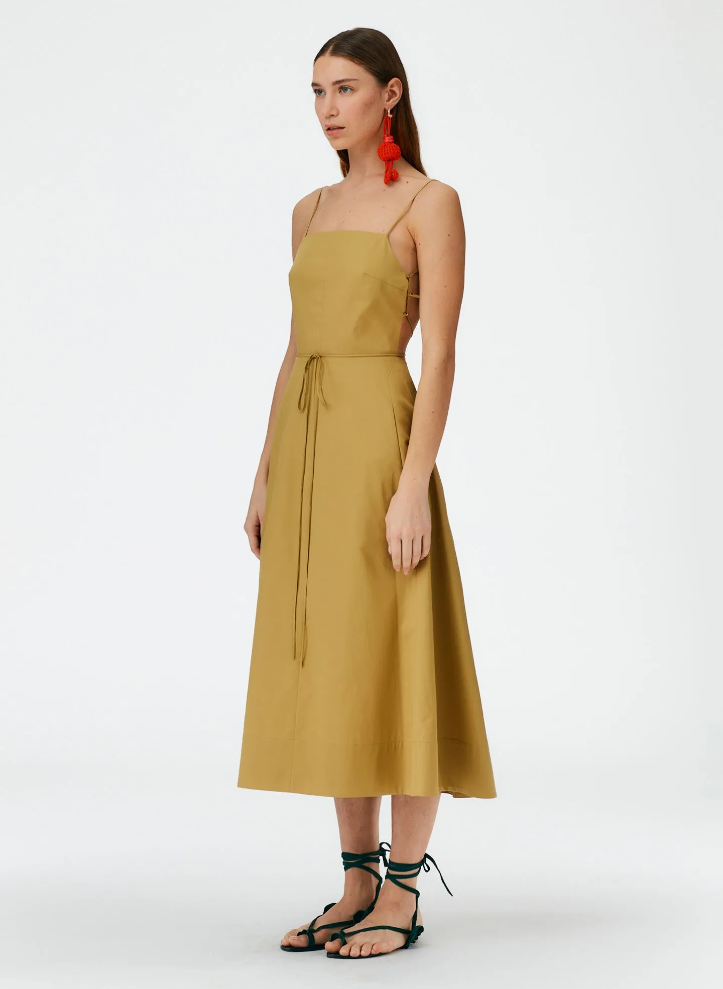 Eco Poplin Strappy Dress sold by Tibi product image thumbnail 2