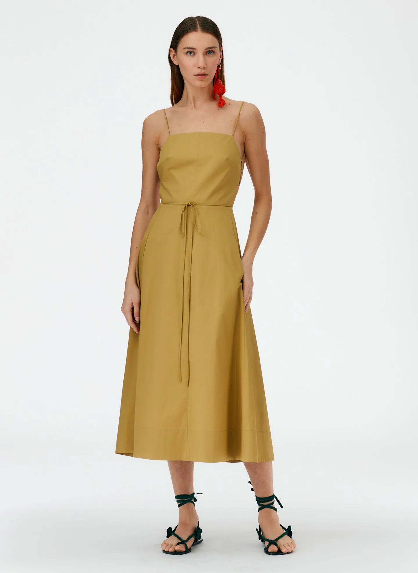 Eco Poplin Strappy Dress sold by Tibi product image thumbnail 5