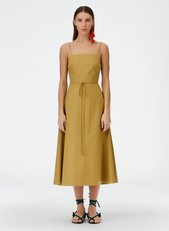 Eco Poplin Strappy Dress made by Tibi