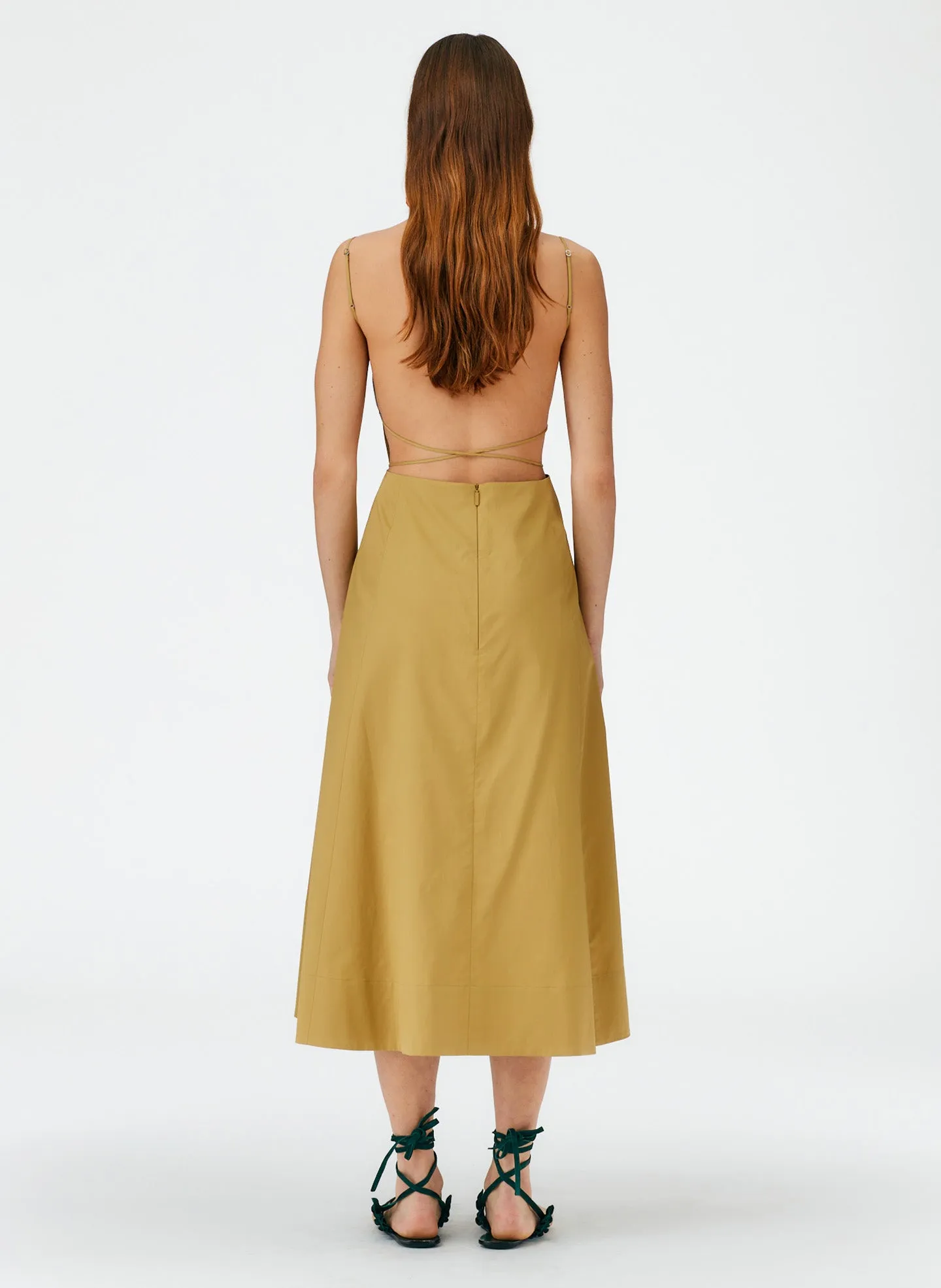 Eco Poplin Strappy Dress sold by Tibi product image thumbnail 4