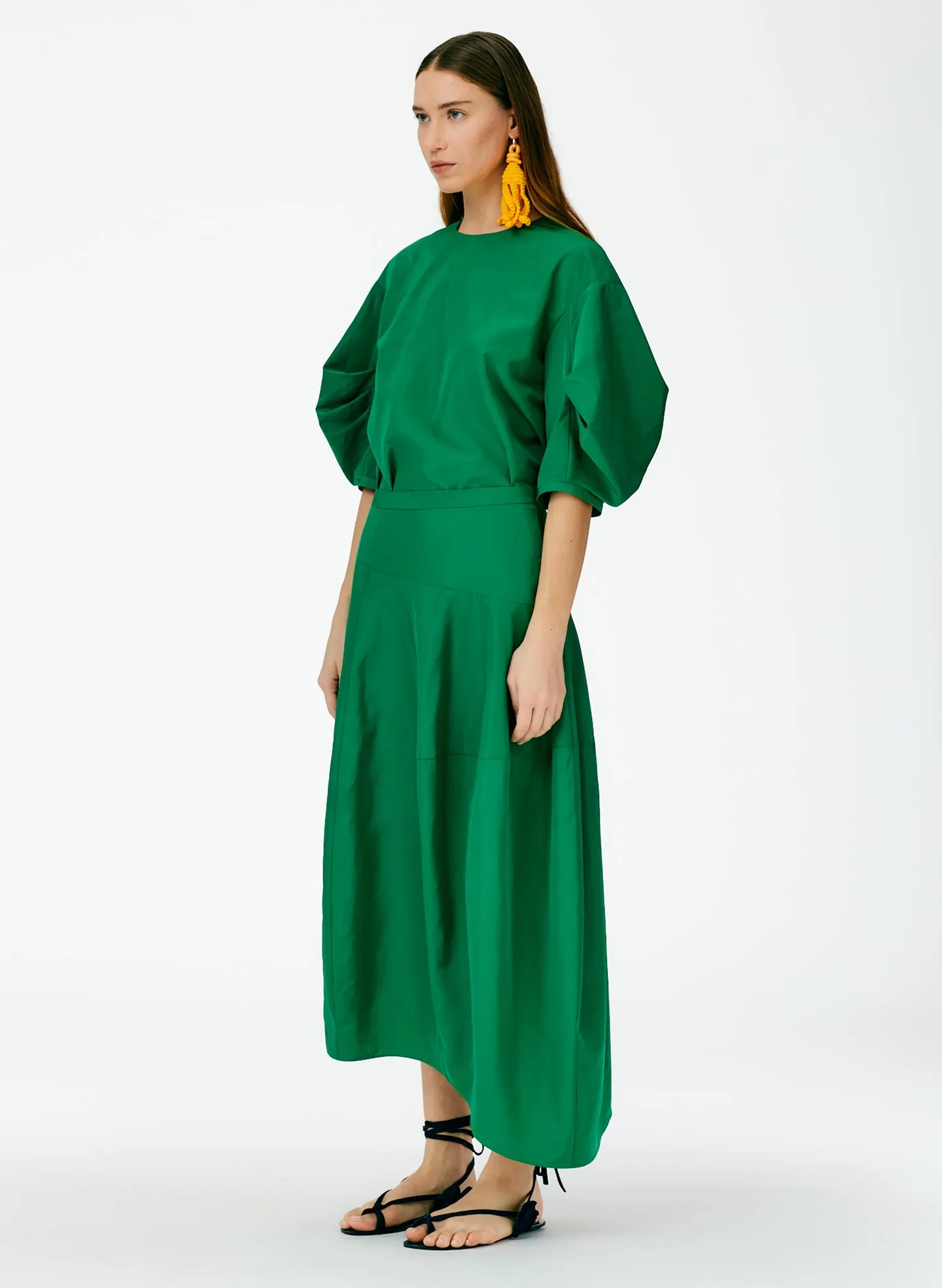 Italian Sporty Nylon Asymmetrical Balloon Skirt - Petite sold by Tibi product image thumbnail 3