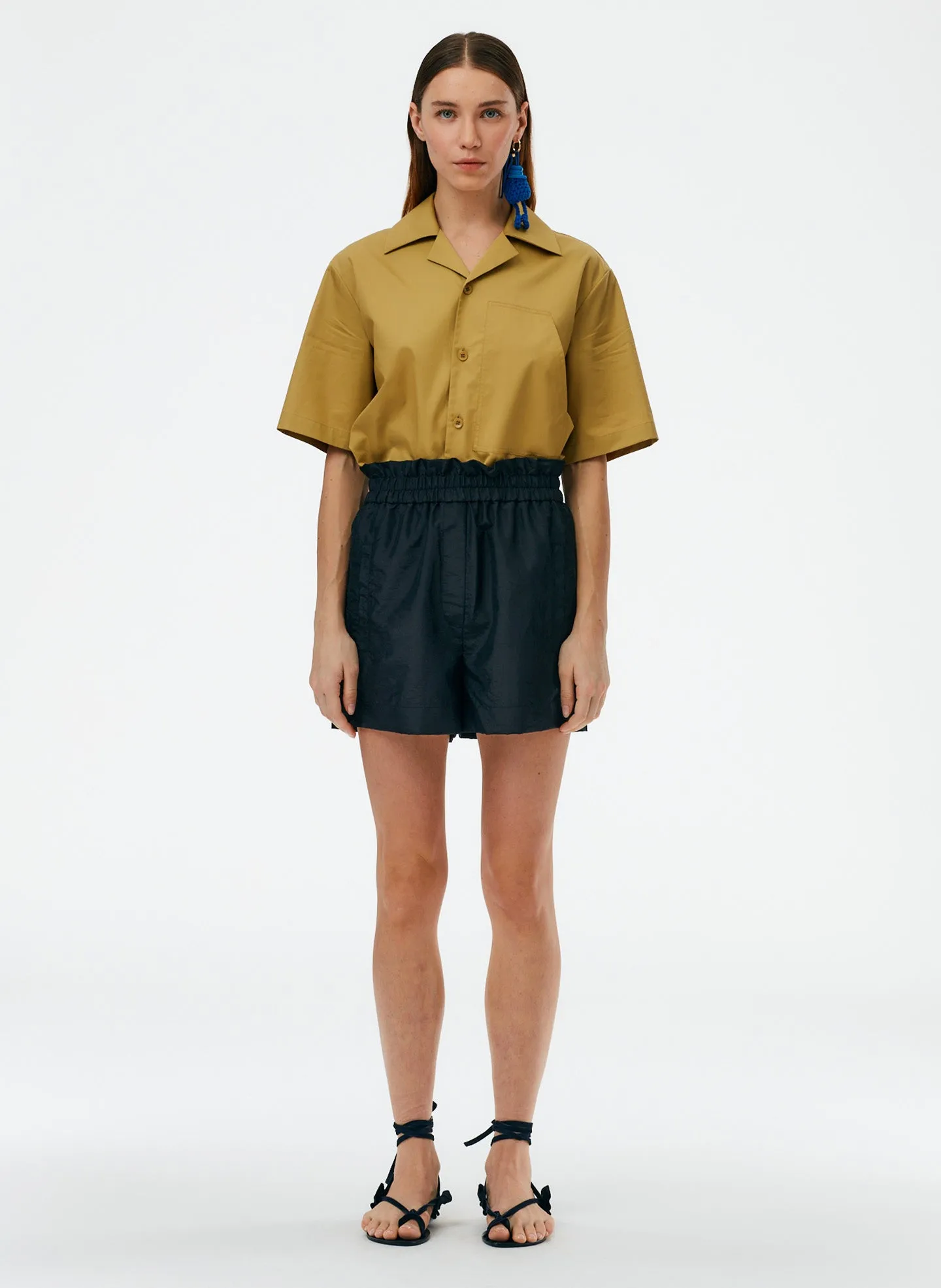 Crispy Nylon Easy Pull On Shorts sold by Tibi
