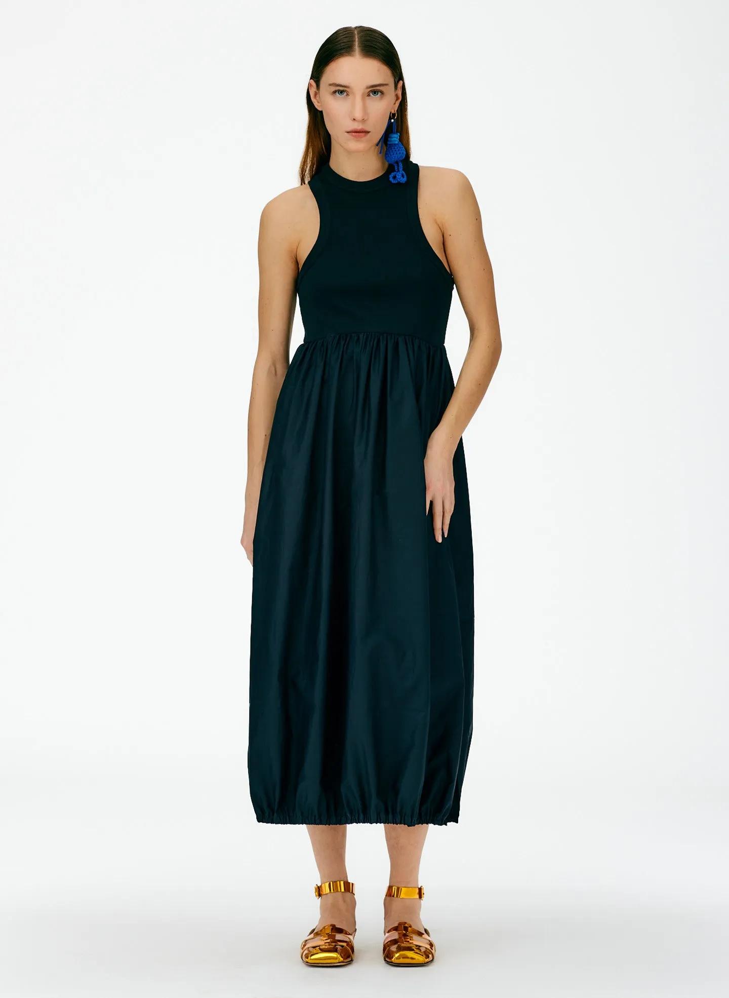 Ribbed Tank Balloon Dress sold by Tibi product image thumbnail 5