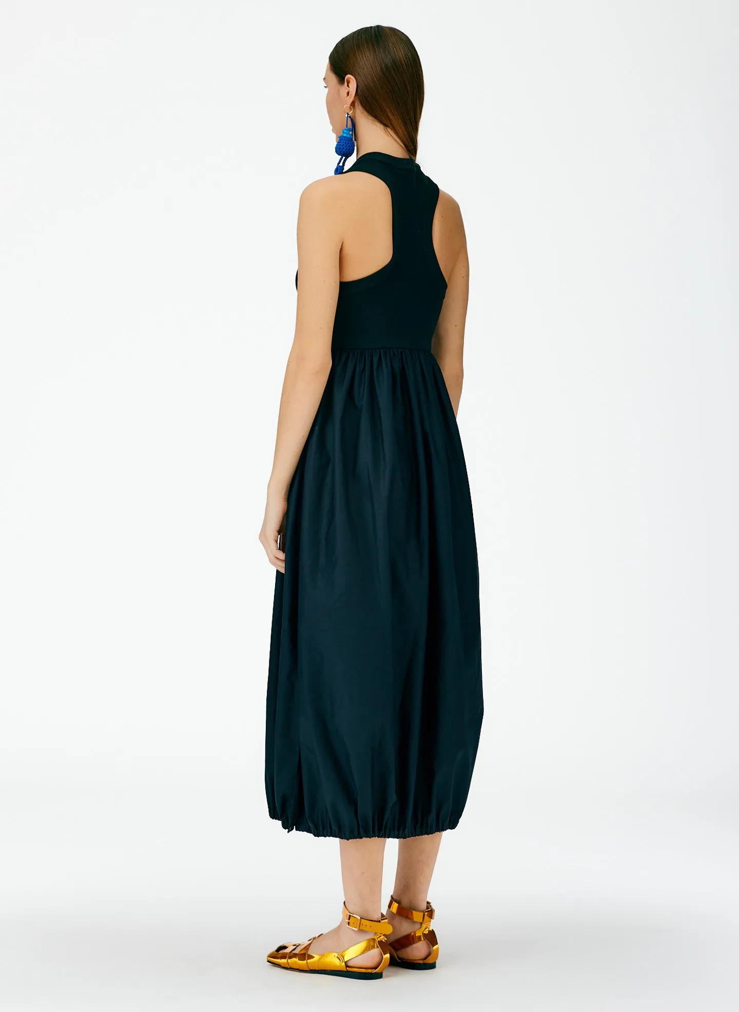 Ribbed Tank Balloon Dress sold by Tibi product image thumbnail 3