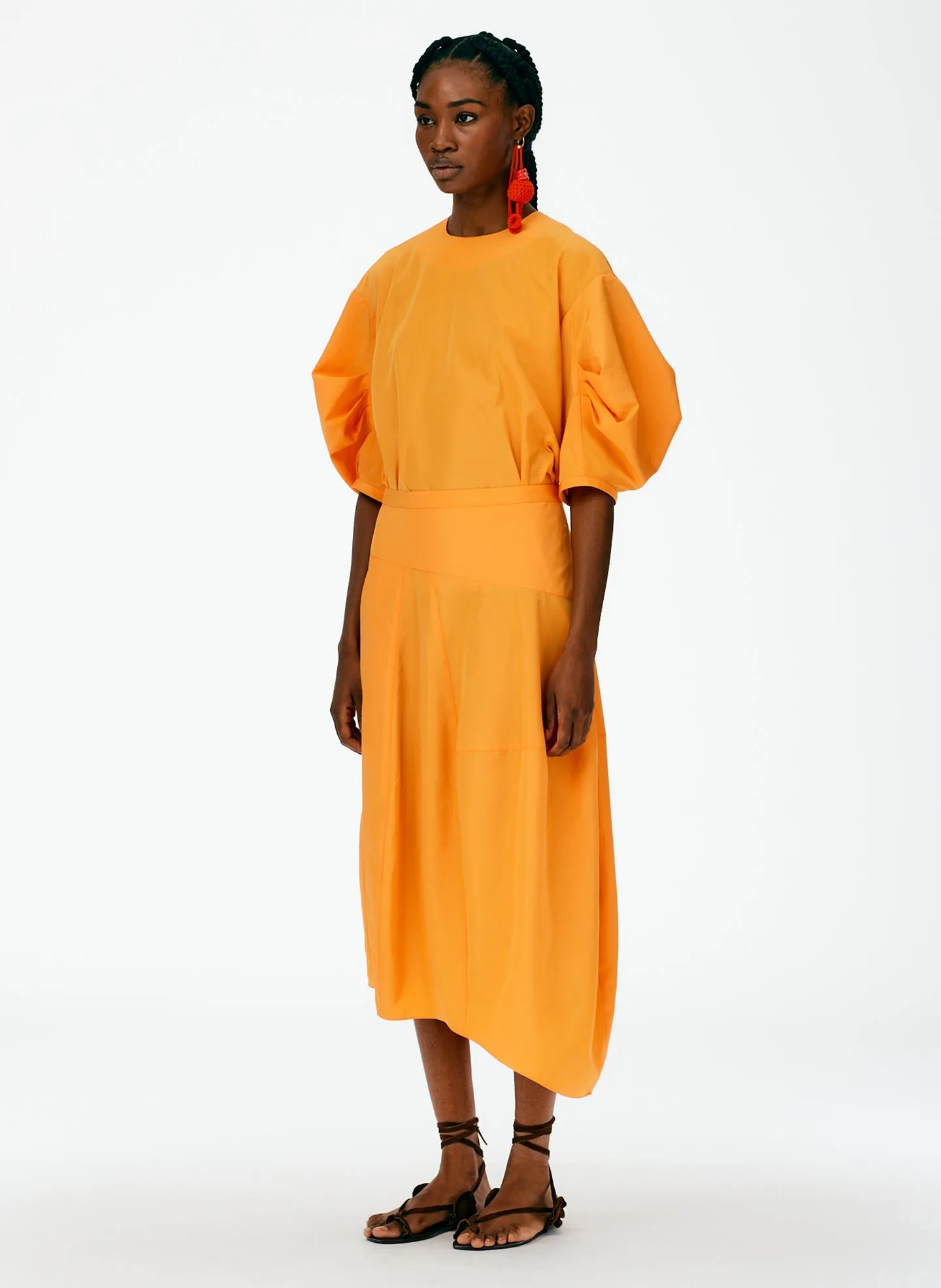 Italian Sporty Nylon Asymmetrical Balloon Skirt - Petite sold by Tibi product image thumbnail 3