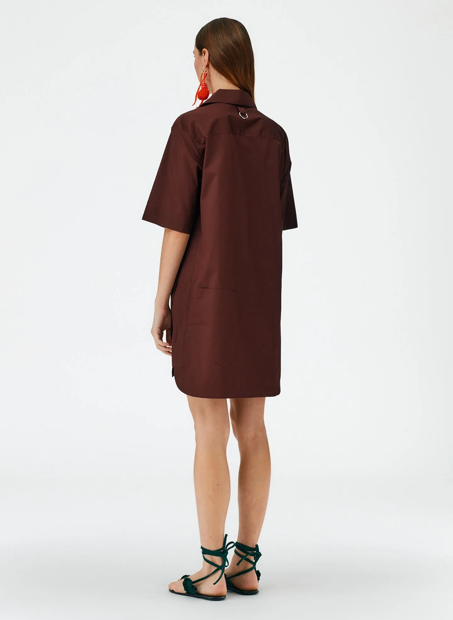 Eco Poplin Camp Dress sold by Tibi product image thumbnail 3