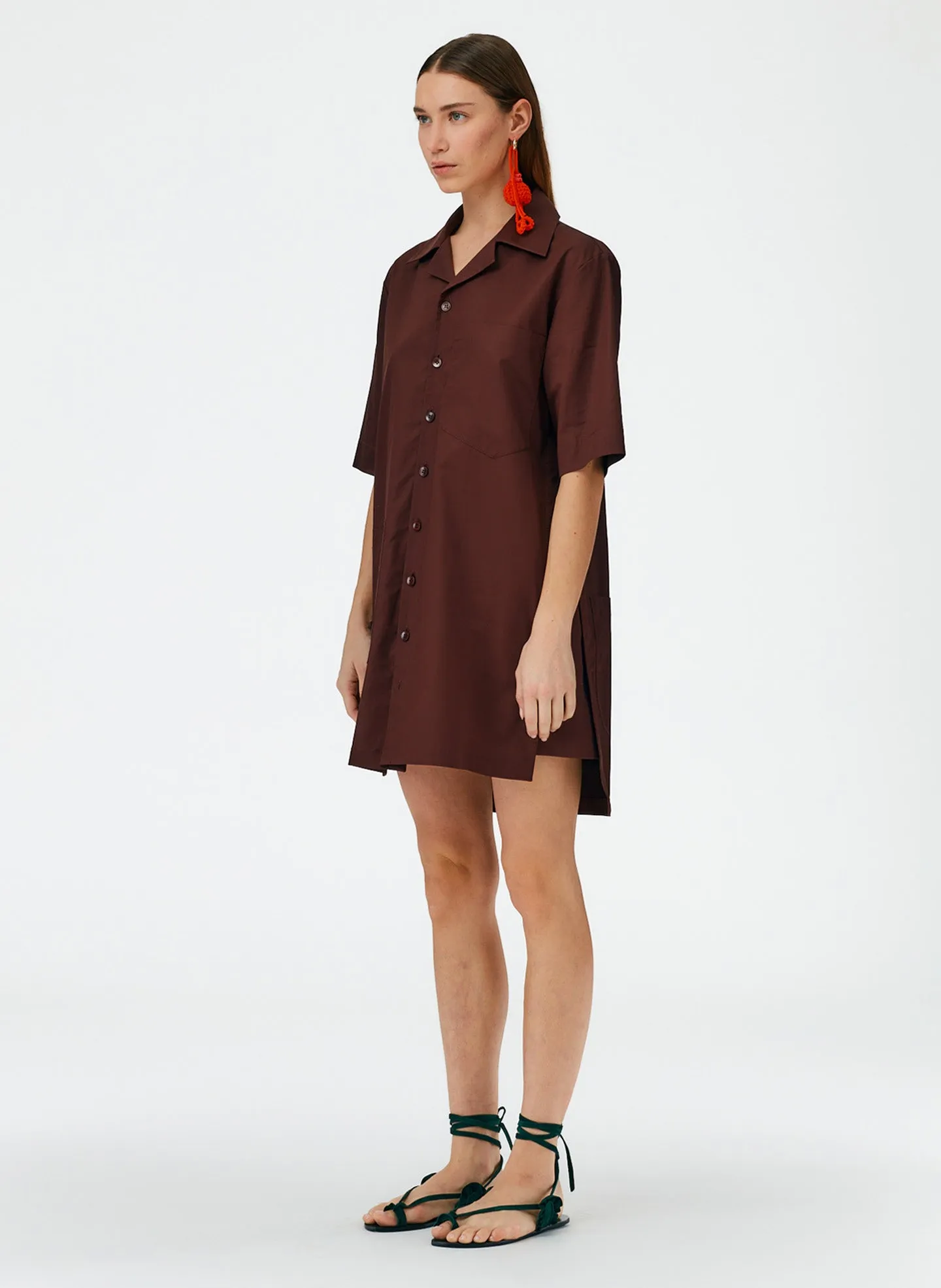 Eco Poplin Camp Dress sold by Tibi product image thumbnail 2