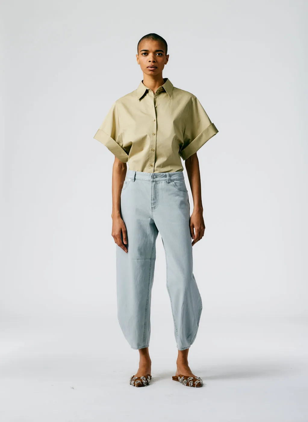 Grey Denim Brancusi Jean - Regular sold by Tibi product image thumbnail 4