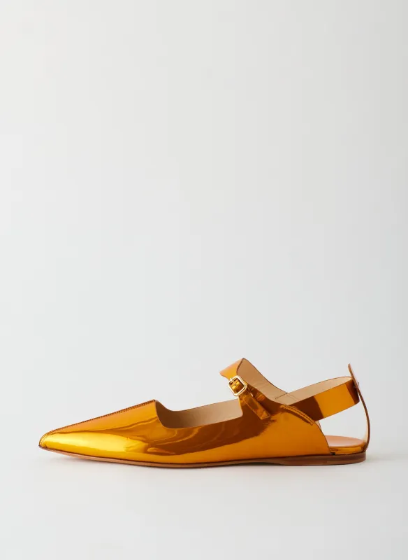 Rudolph Metallic Flat sold by Tibi