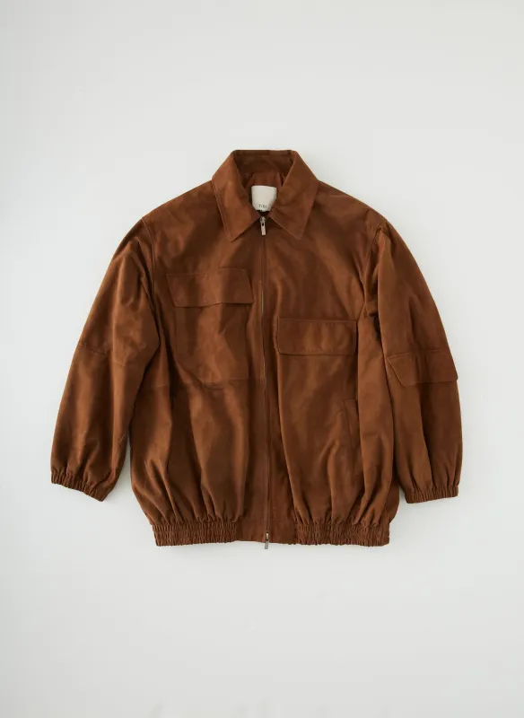 Suede Oversized Bomber sold by Tibi