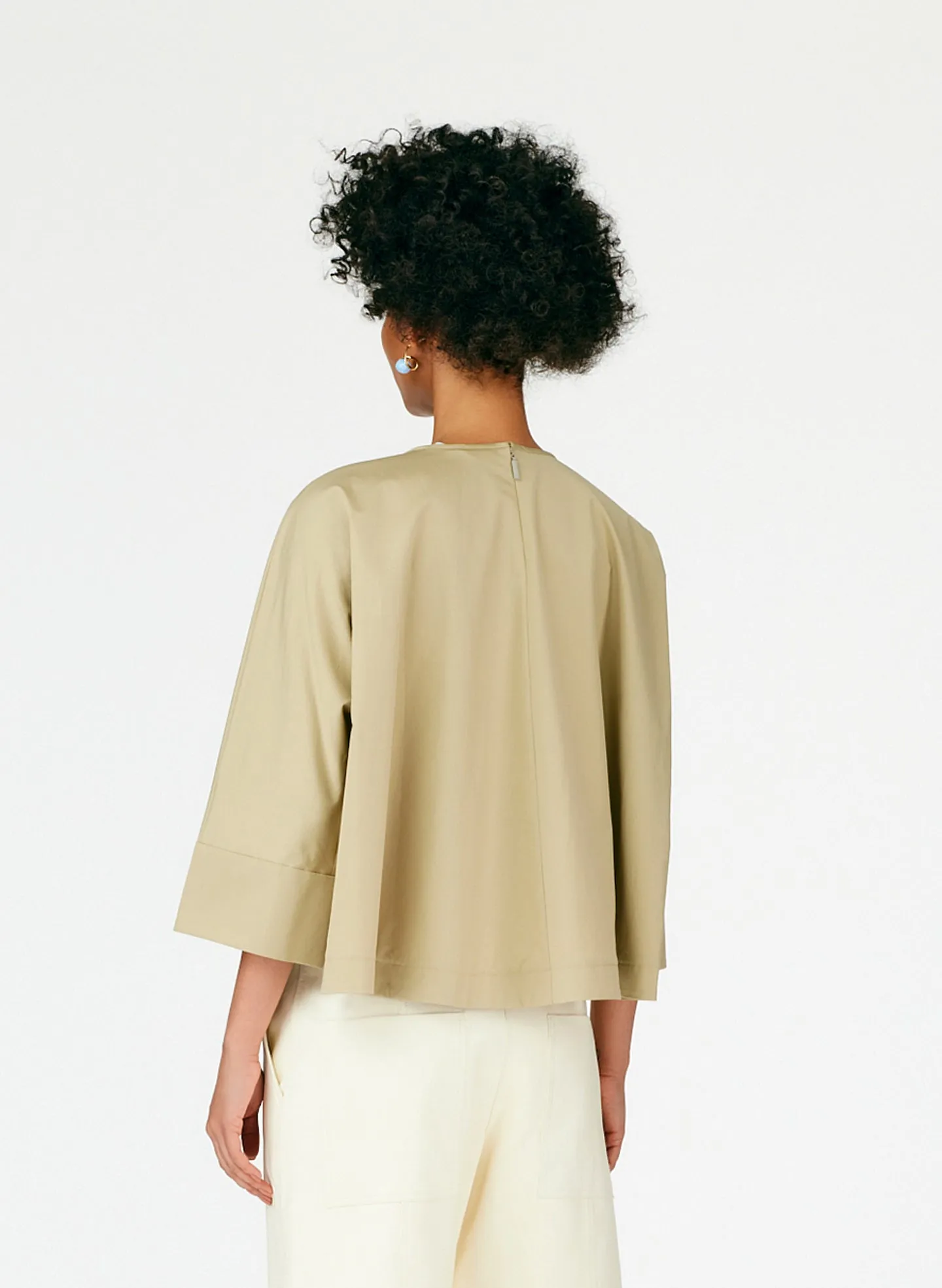 Eco Poplin Sculpted Top sold by Tibi product image thumbnail 4