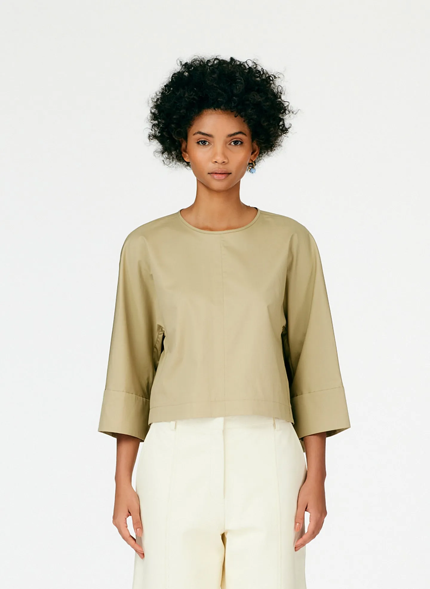 Eco Poplin Sculpted Top sold by Tibi product image thumbnail 2
