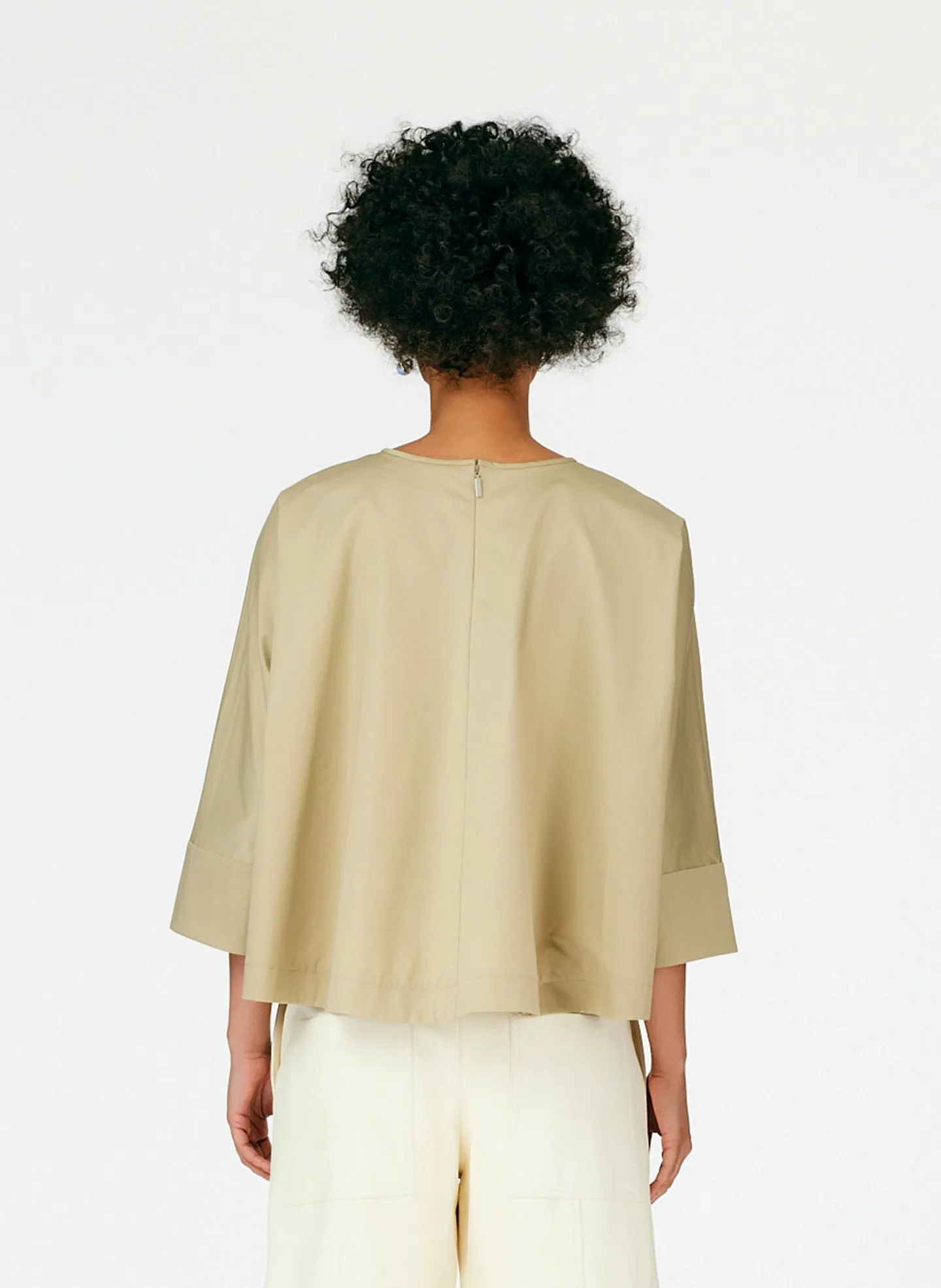 Eco Poplin Sculpted Top sold by Tibi product image thumbnail 5