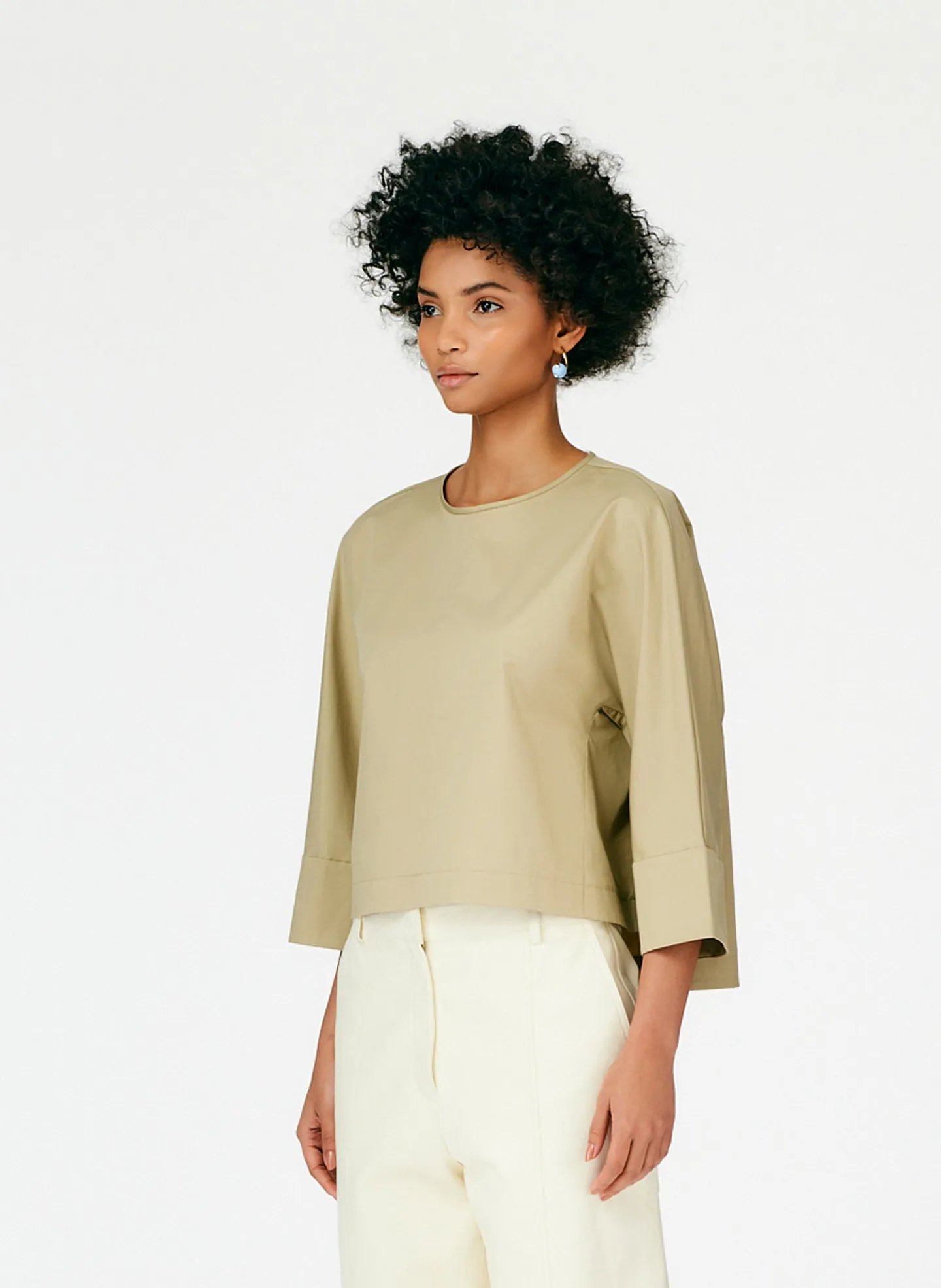 Eco Poplin Sculpted Top sold by Tibi product image thumbnail 3