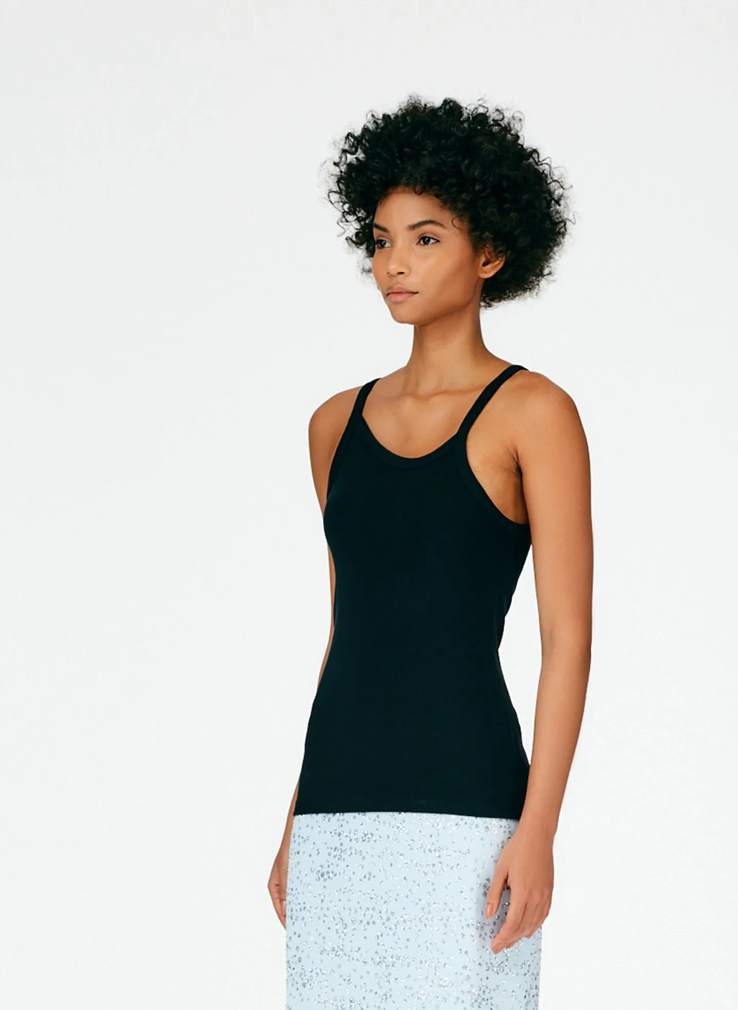 Ribbed Asymmetrical Tank sold by Tibi product image thumbnail 4