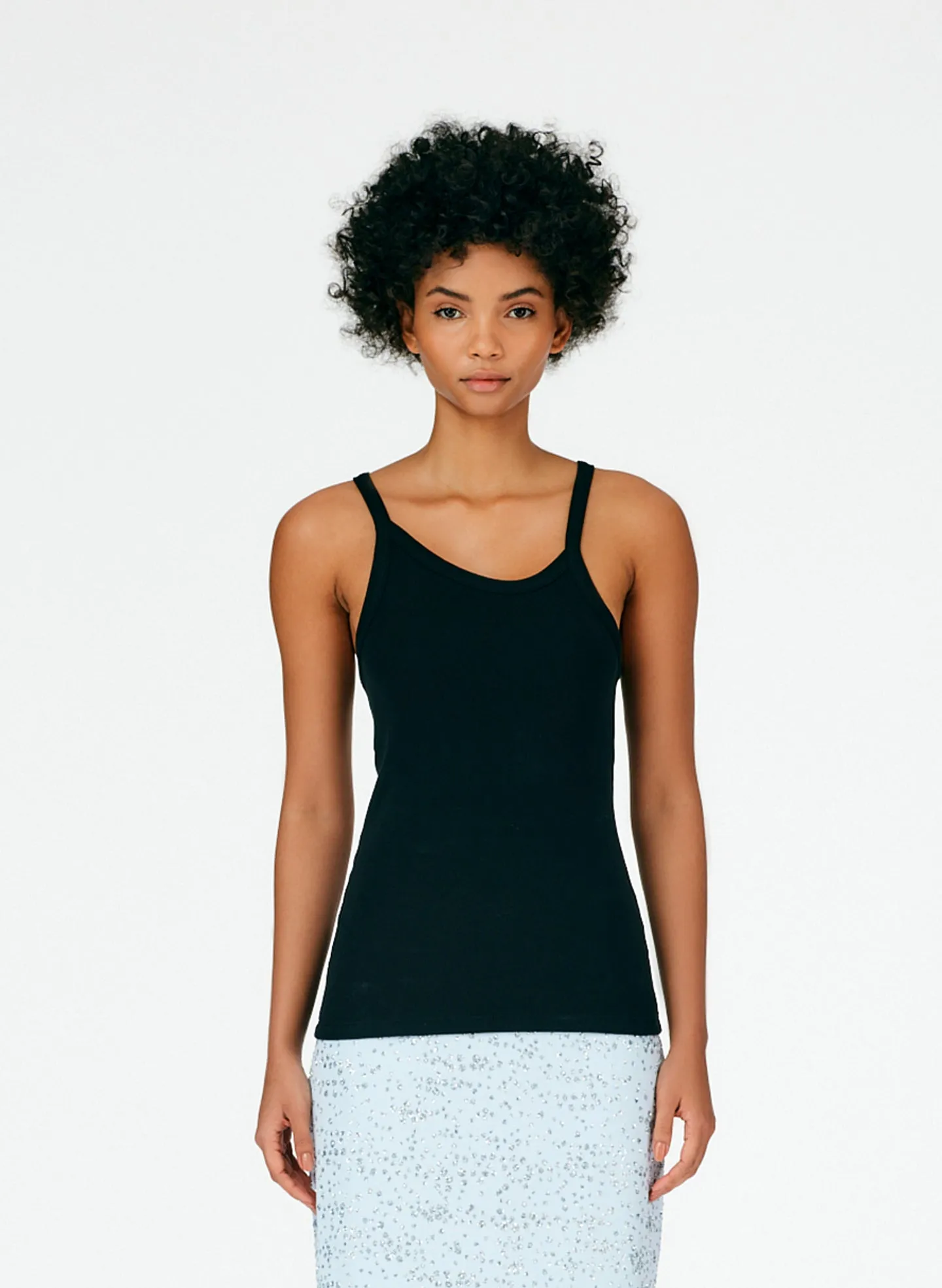 Ribbed Asymmetrical Tank sold by Tibi product image thumbnail 3