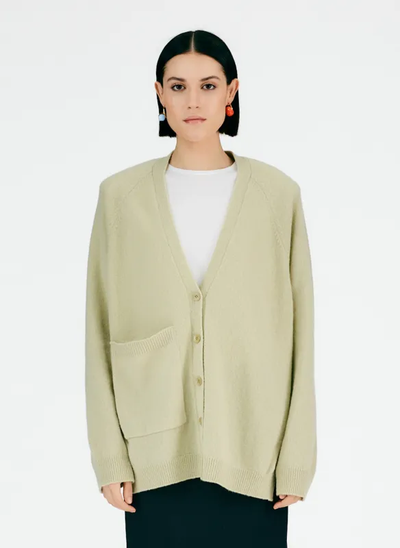 Soft Lambswool Half Cardigan sold by Tibi