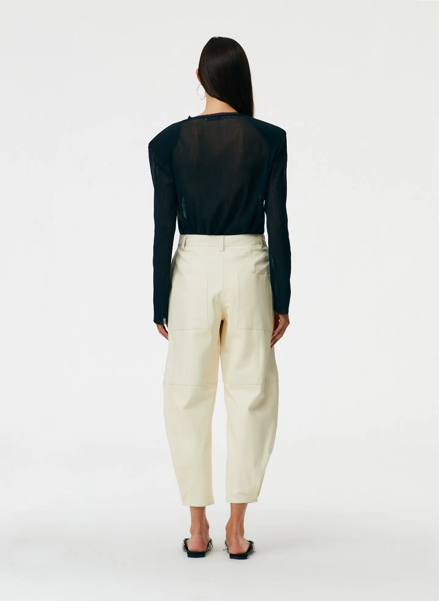 Leather Sculpted Pant sold by Tibi product image thumbnail 2