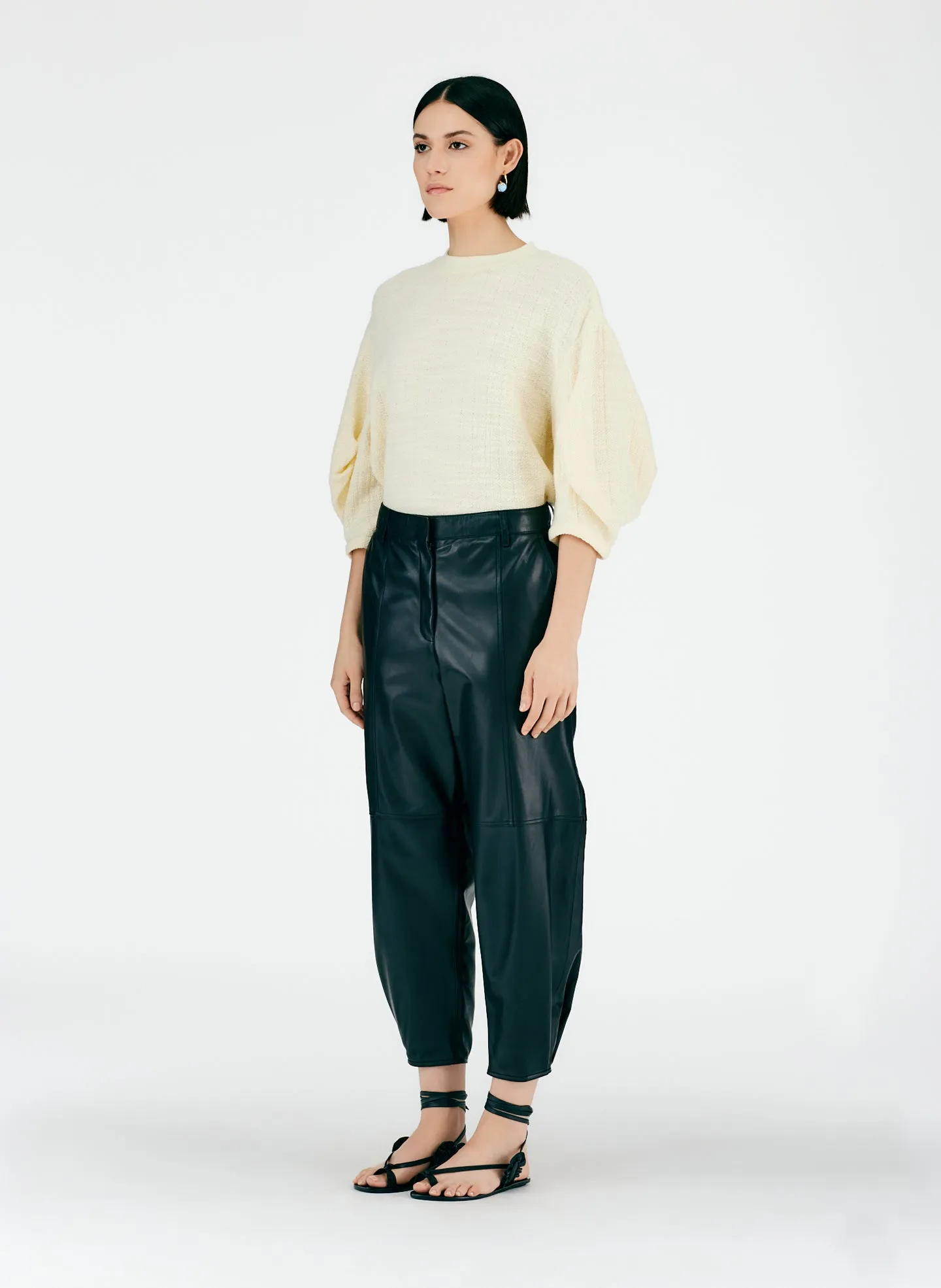 Leather Sculpted Pant sold by Tibi product image thumbnail 4