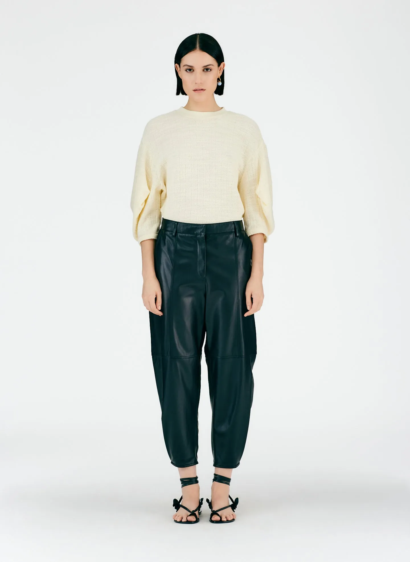 Leather Sculpted Pant sold by Tibi product image thumbnail 3
