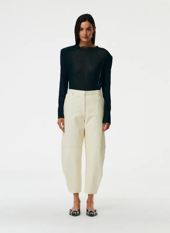 Leather Sculpted Pant made by Tibi