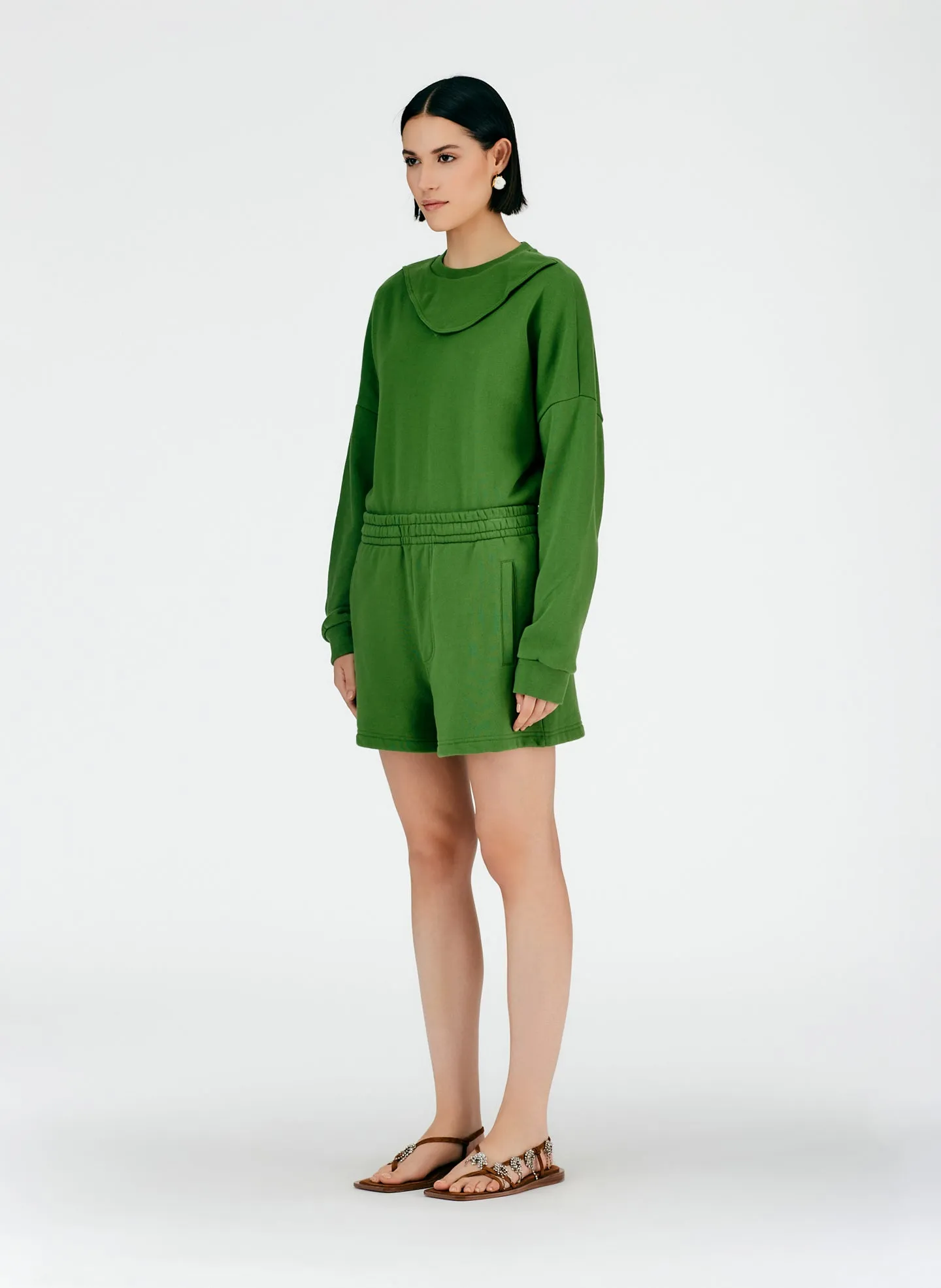 Sweatshirt Shorts sold by Tibi product image thumbnail 2