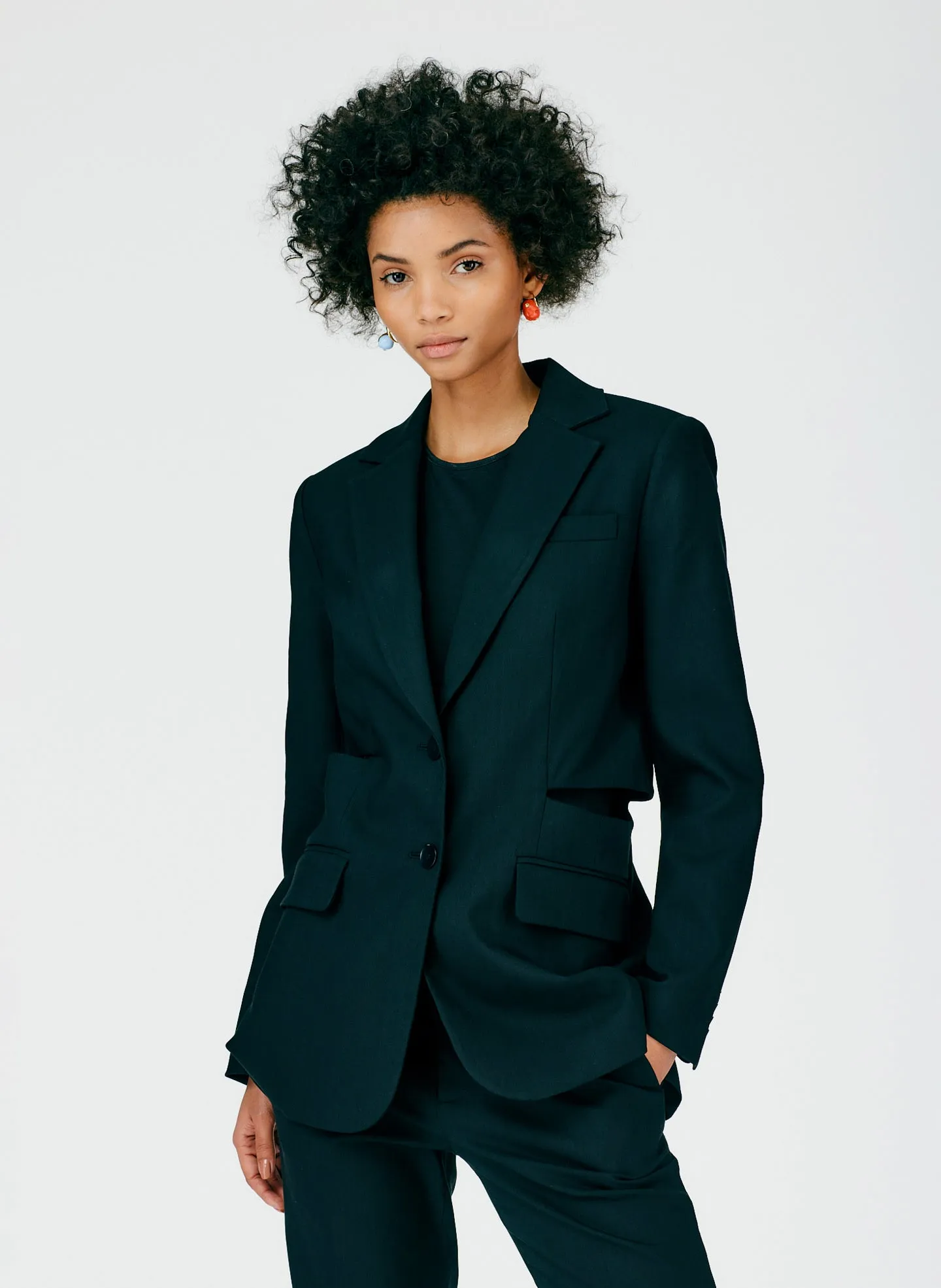 Fluid Suiting Cutout Blazer sold by Tibi product image thumbnail 5