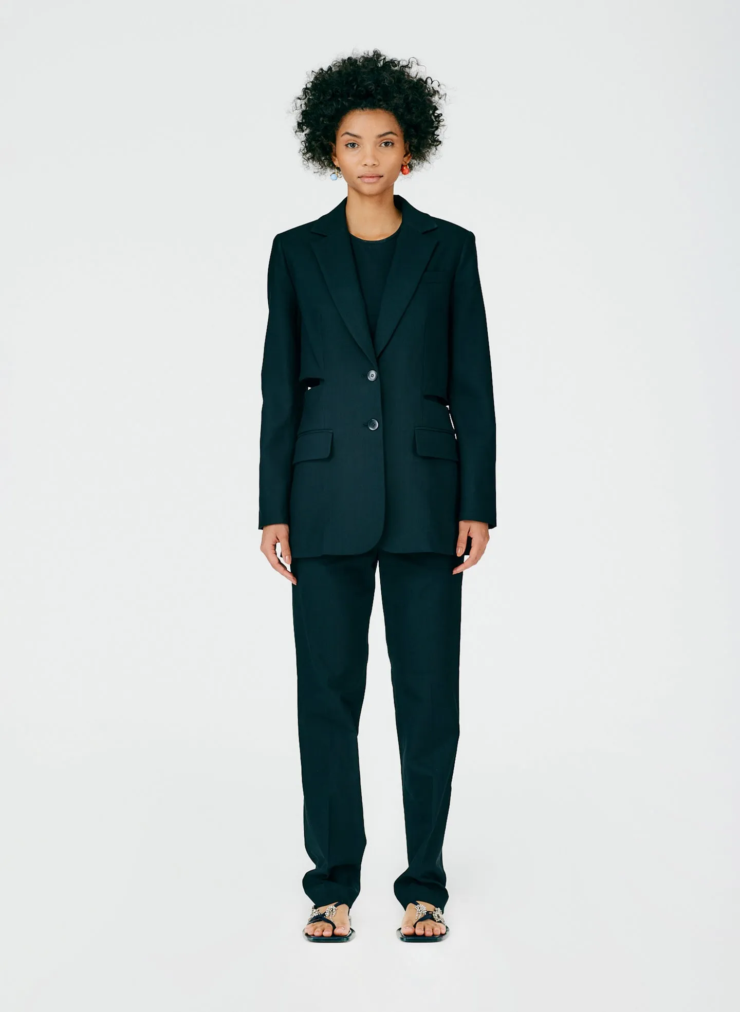 Fluid Suiting Cutout Blazer sold by Tibi