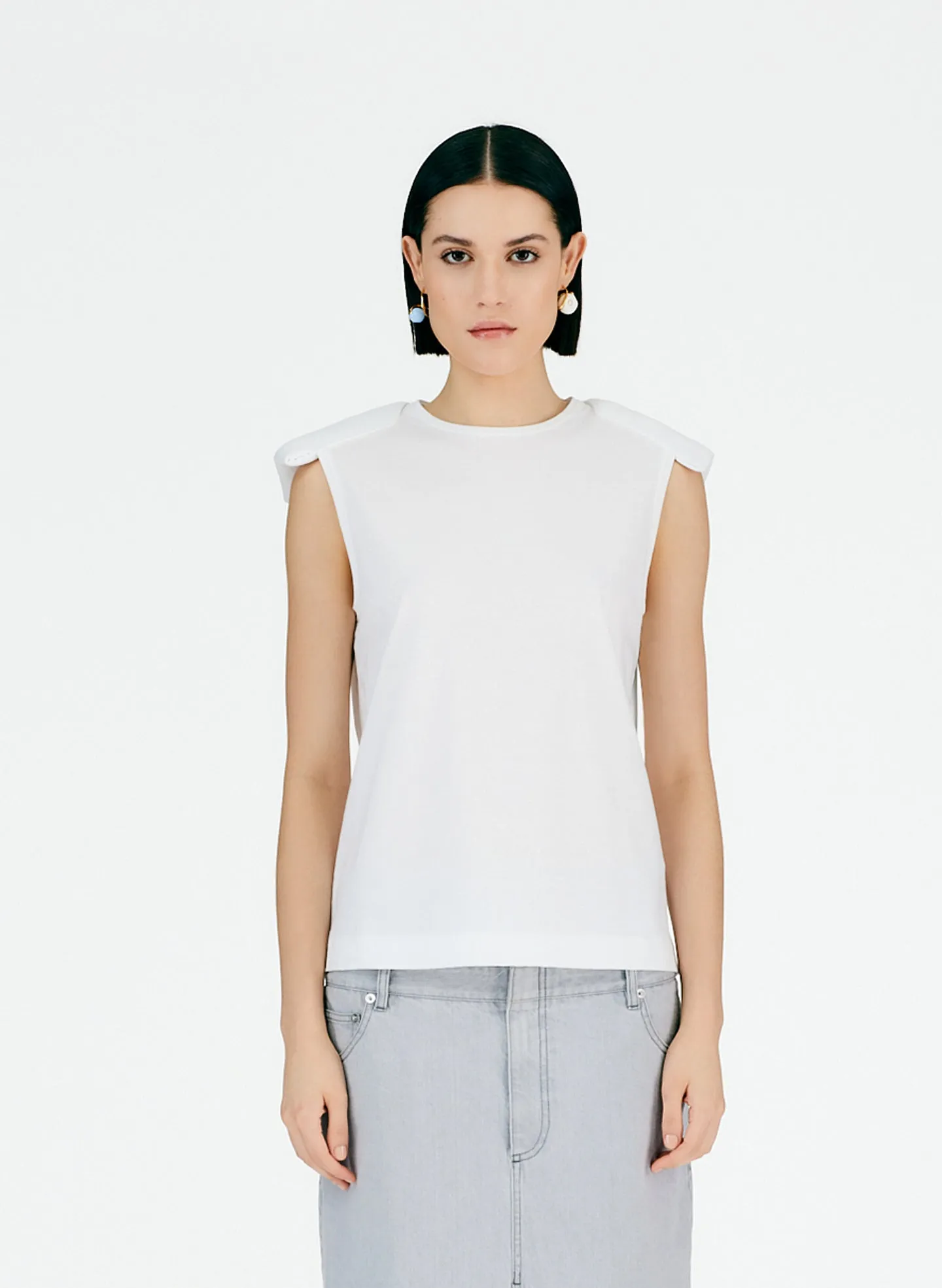 Epaulette T-Shirt sold by Tibi