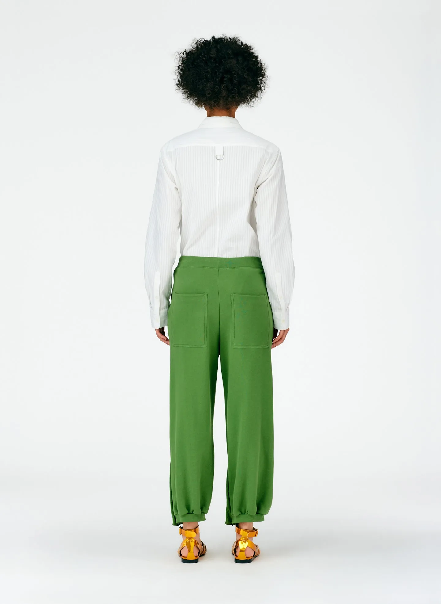 Cropped Sweatpant with Zipper sold by Tibi product image thumbnail 3