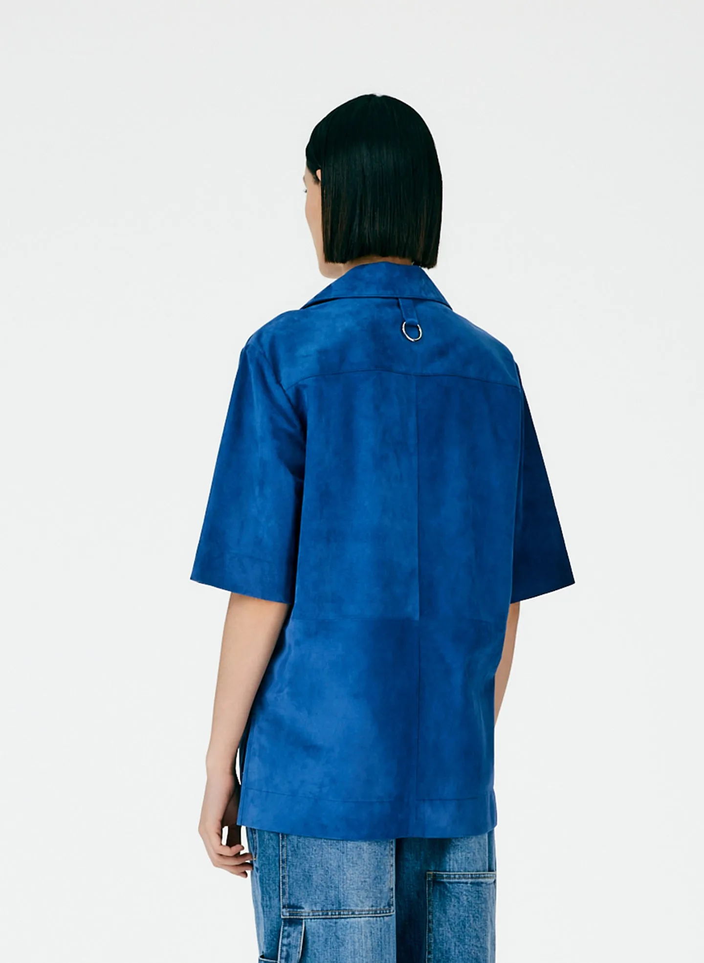 Suede Camp Shirt sold by Tibi product image thumbnail 4