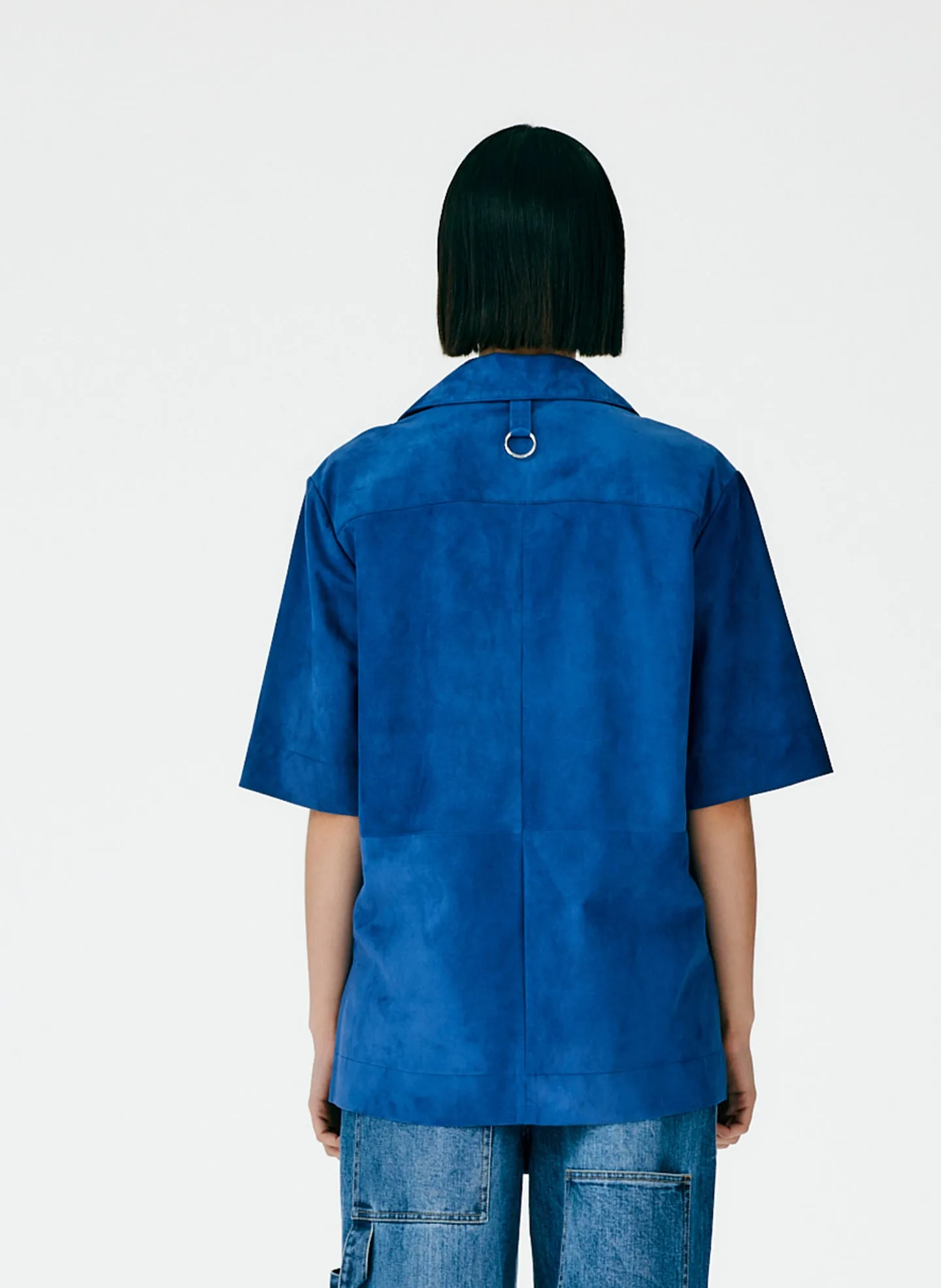 Suede Camp Shirt sold by Tibi product image thumbnail 3