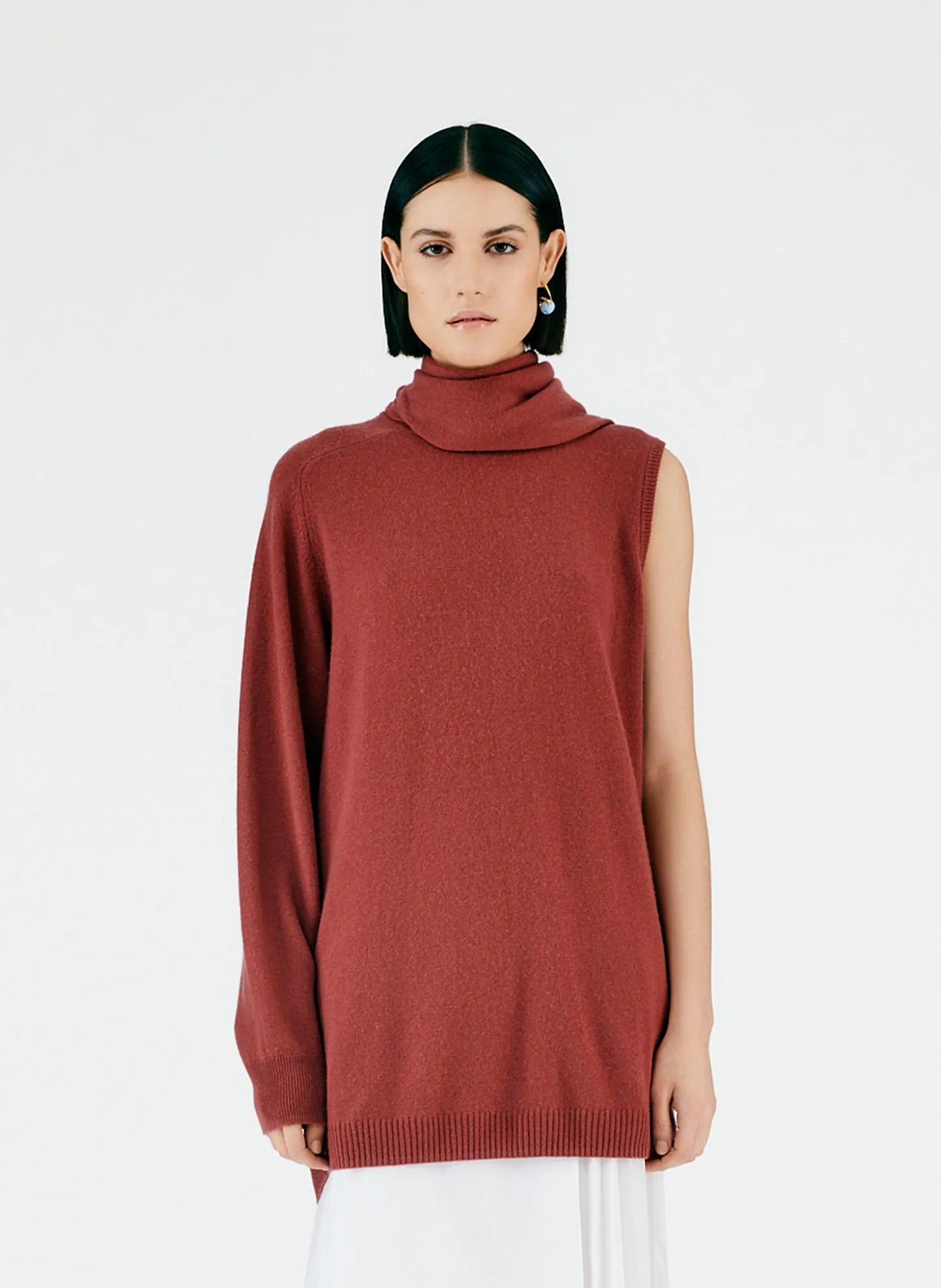 Feather Weight Cashmere Cutout Sleeve Pullover sold by Tibi product image thumbnail 2