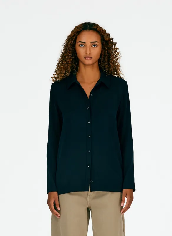 Soft Drape Slim Shirt sold by Tibi